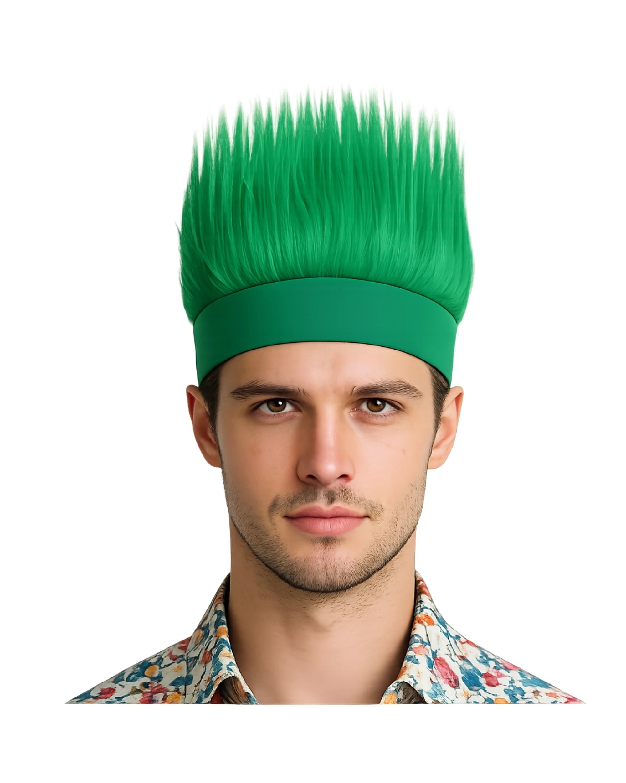 1 Oceana Adult Fluffy Hair Headband - One Size - Green, 1 of 2