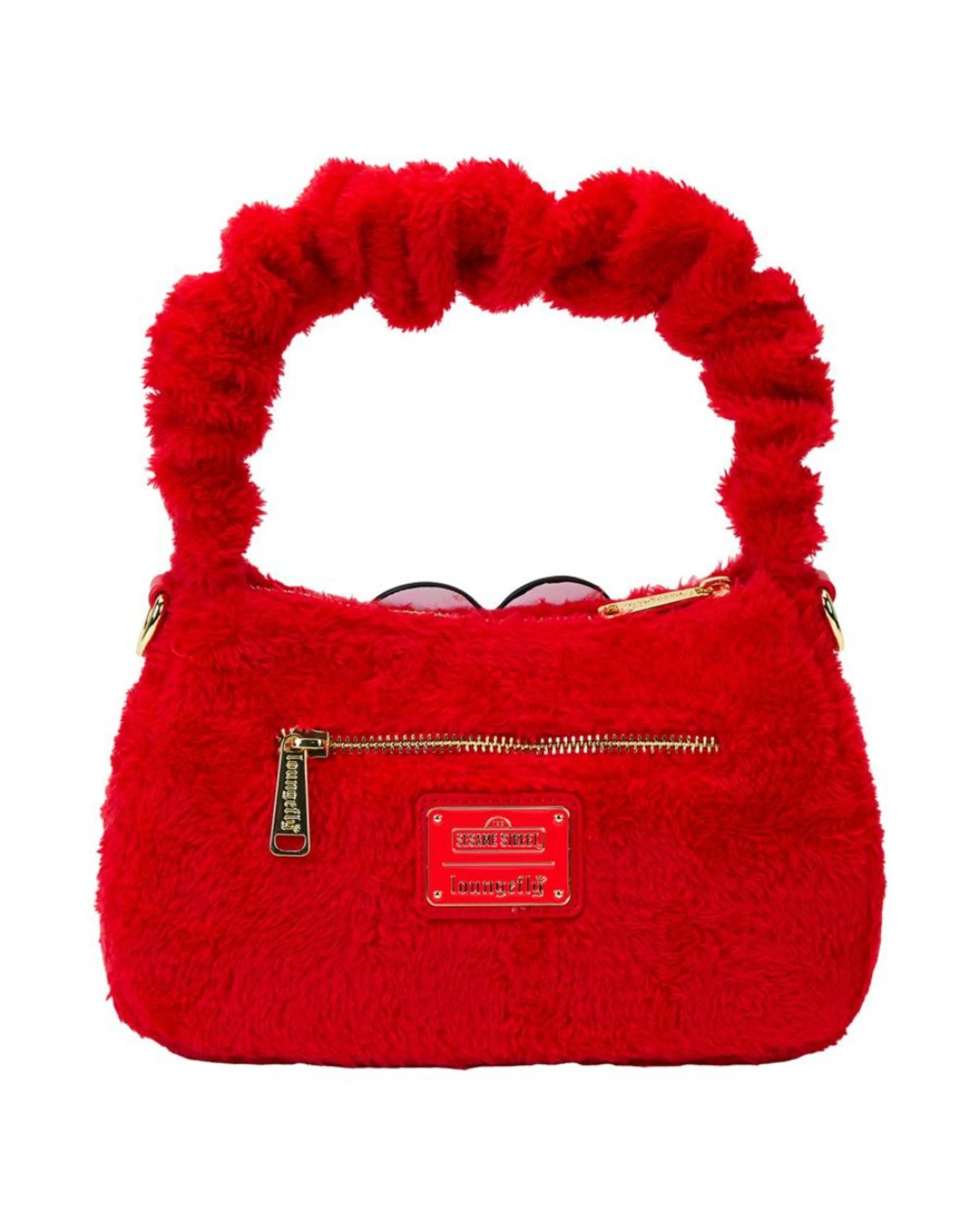 3 Loungefly Sesame Street Elmo 6 inch Plush Crossbody, 3 of 6