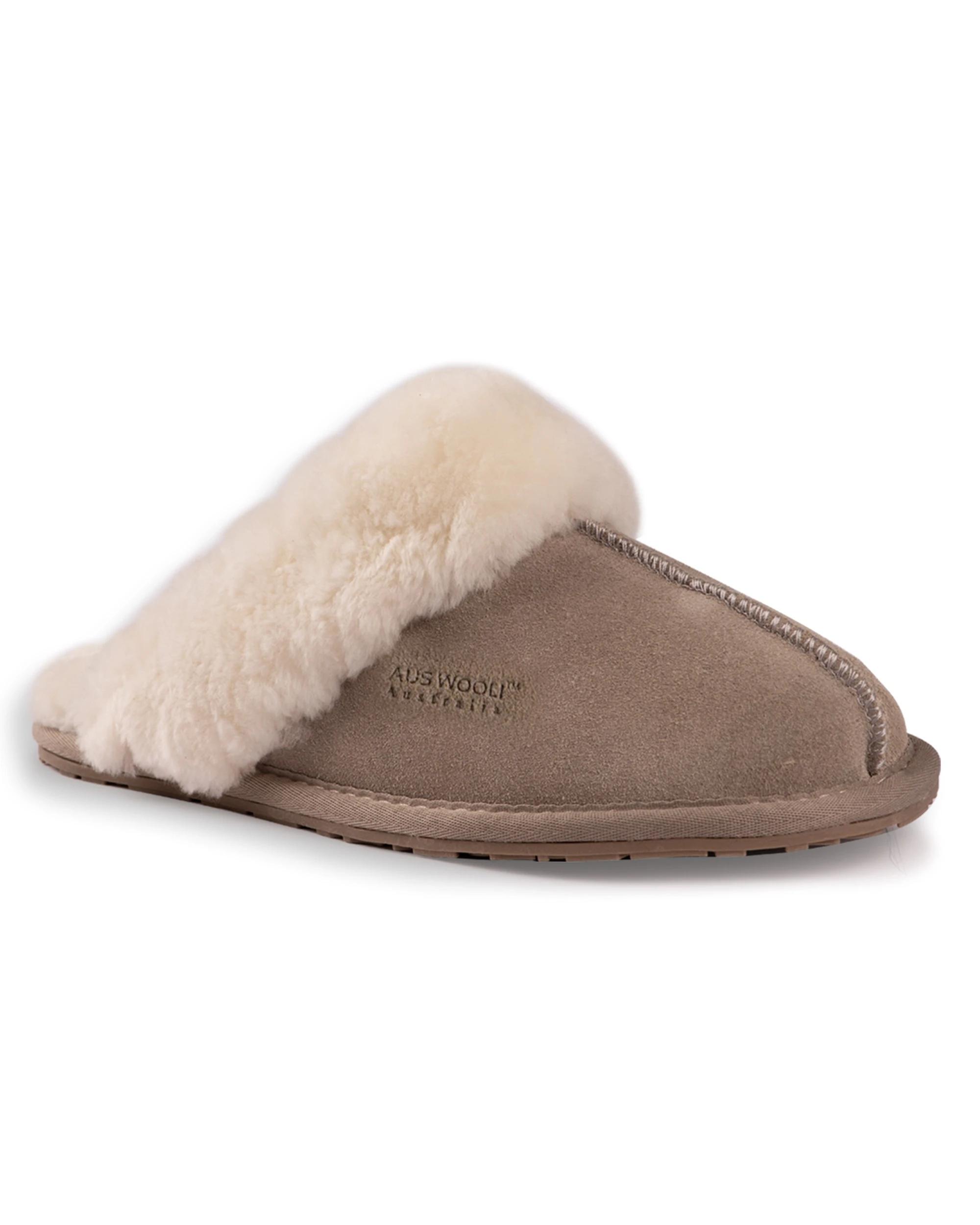 1 Aus Wooli Ugg Unisex Sheepskin Wool Shelley Slippers , 1 of 6