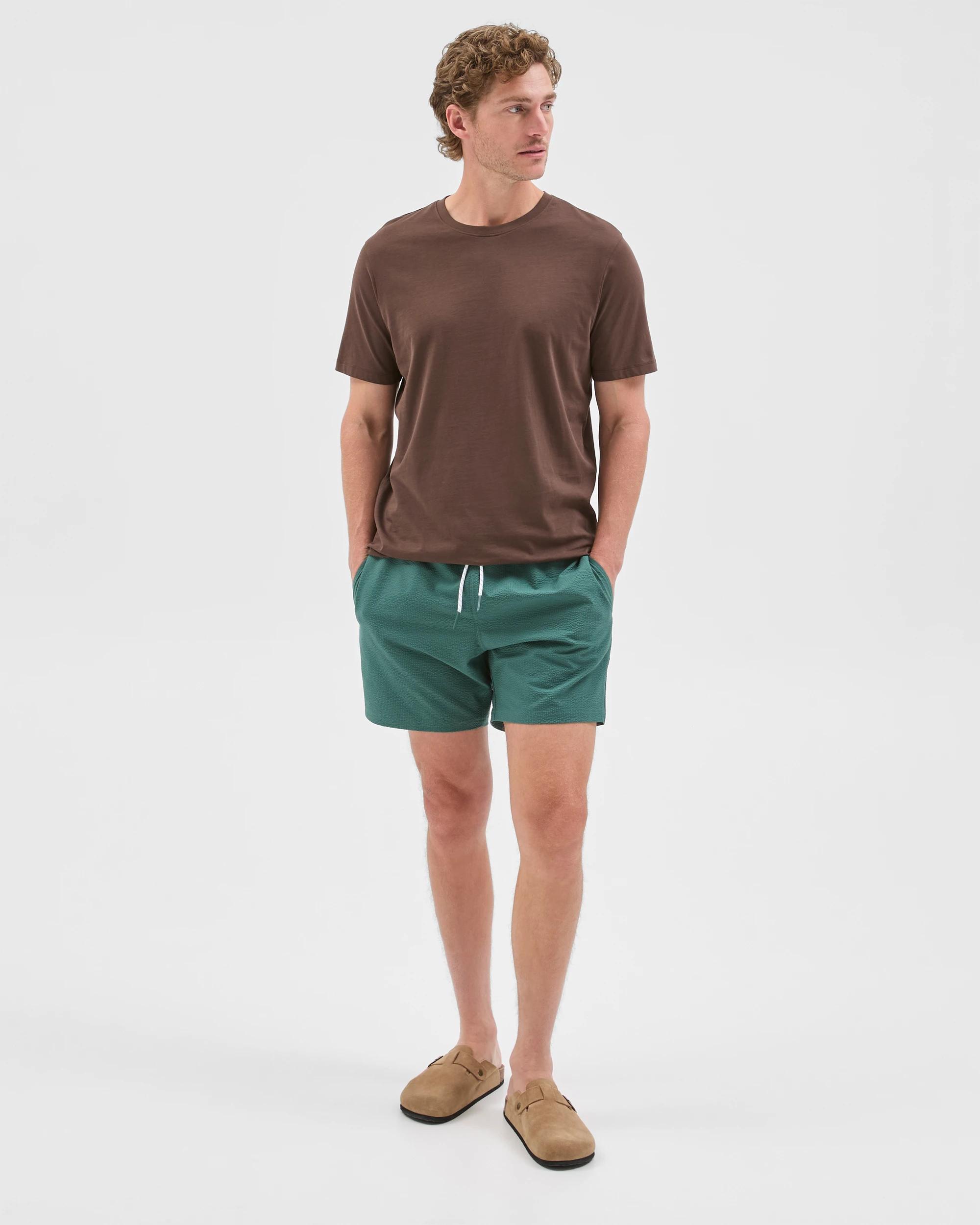1 Target Man Seersucker Swim Volley Shorts BISTRO GREEN, 1 of 5