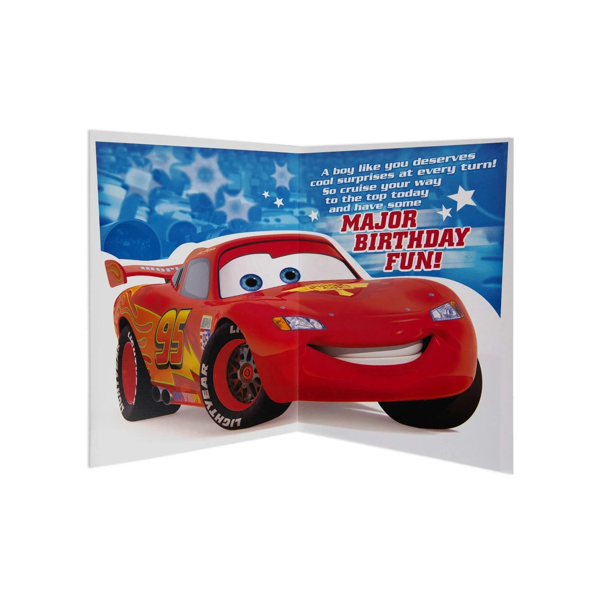 3 Hallmark Disney Pixar Cars Interactive Birthday Card For Boy - Lightening McQueen, 3 of 4