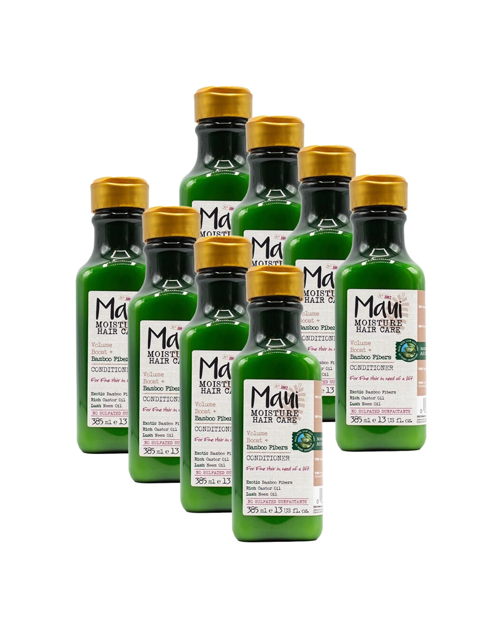 1 MAUI MOISTURE 8PK Conditioner 385ml Bamboo Fibers Volume Boost Fine Hair - Green, 1 of 4