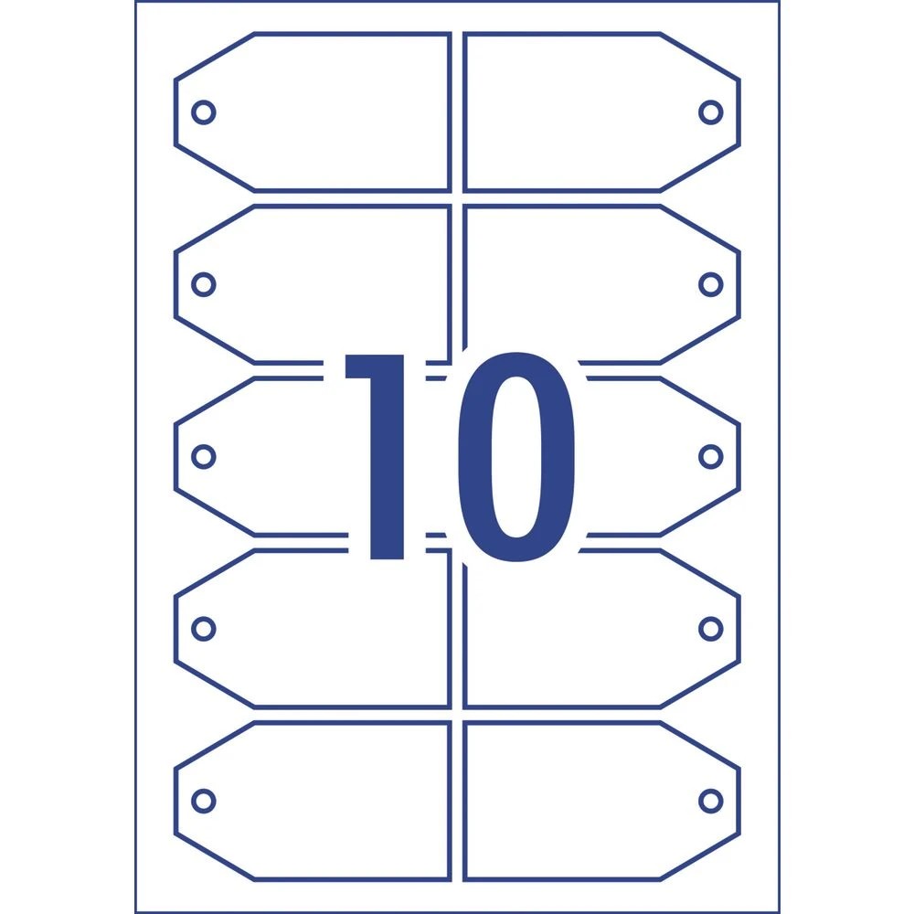 3 Avery 10UP Inkjet Laser Gift Tags 89 x 51mm 5 Sheets, 3 of 7