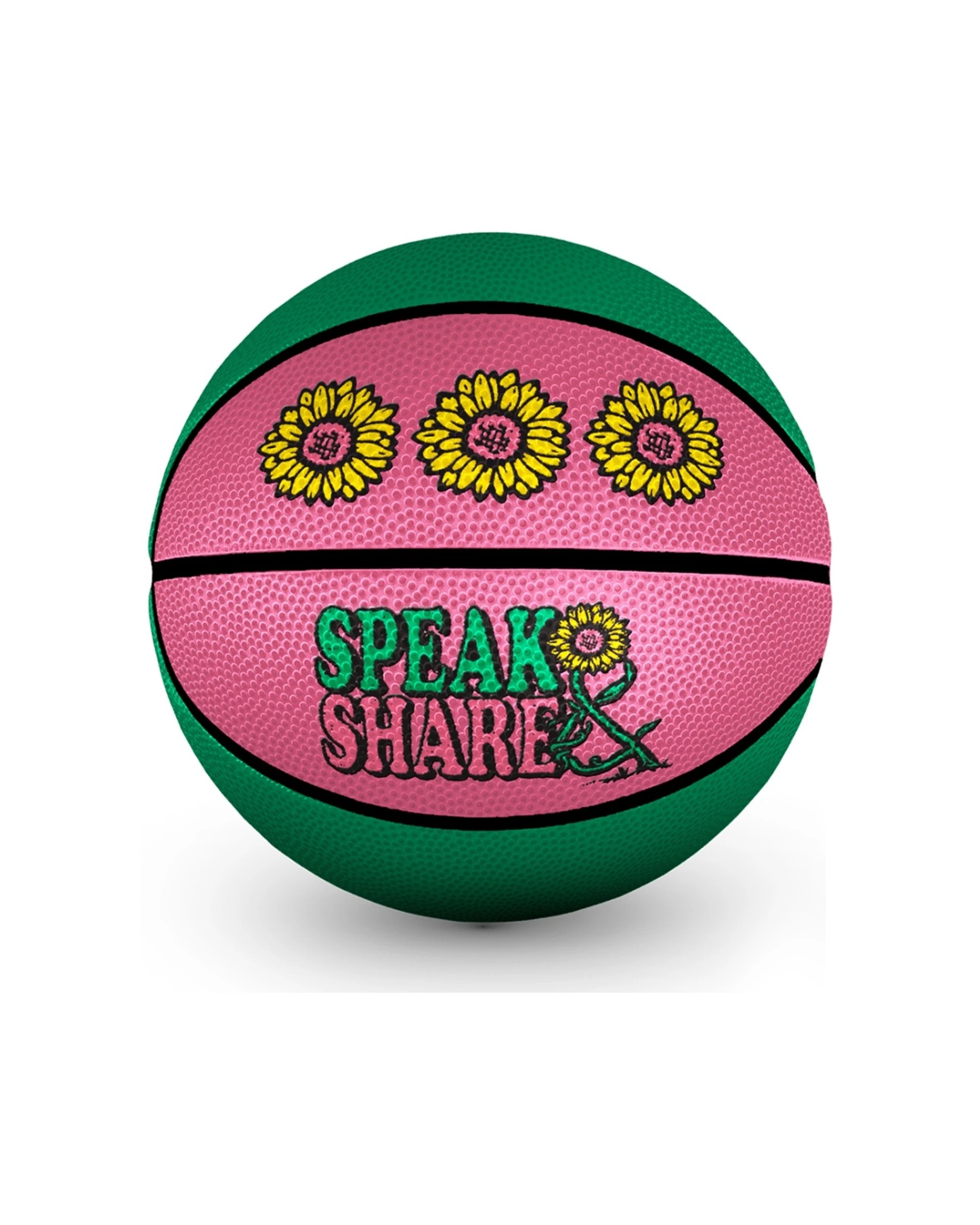 1 Victor Sports Basketball Speak Share Rubber Grip Ball Senior Size 7 - Pink, 1 of 1