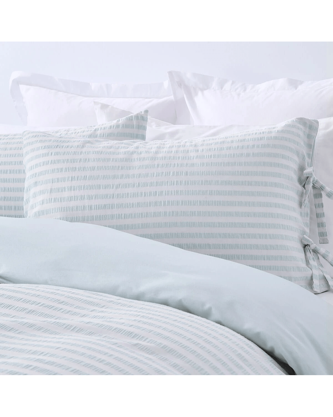 2 Bronte Cotton Quilt Cover Set - Queen Bed, Blue, 2 of 7