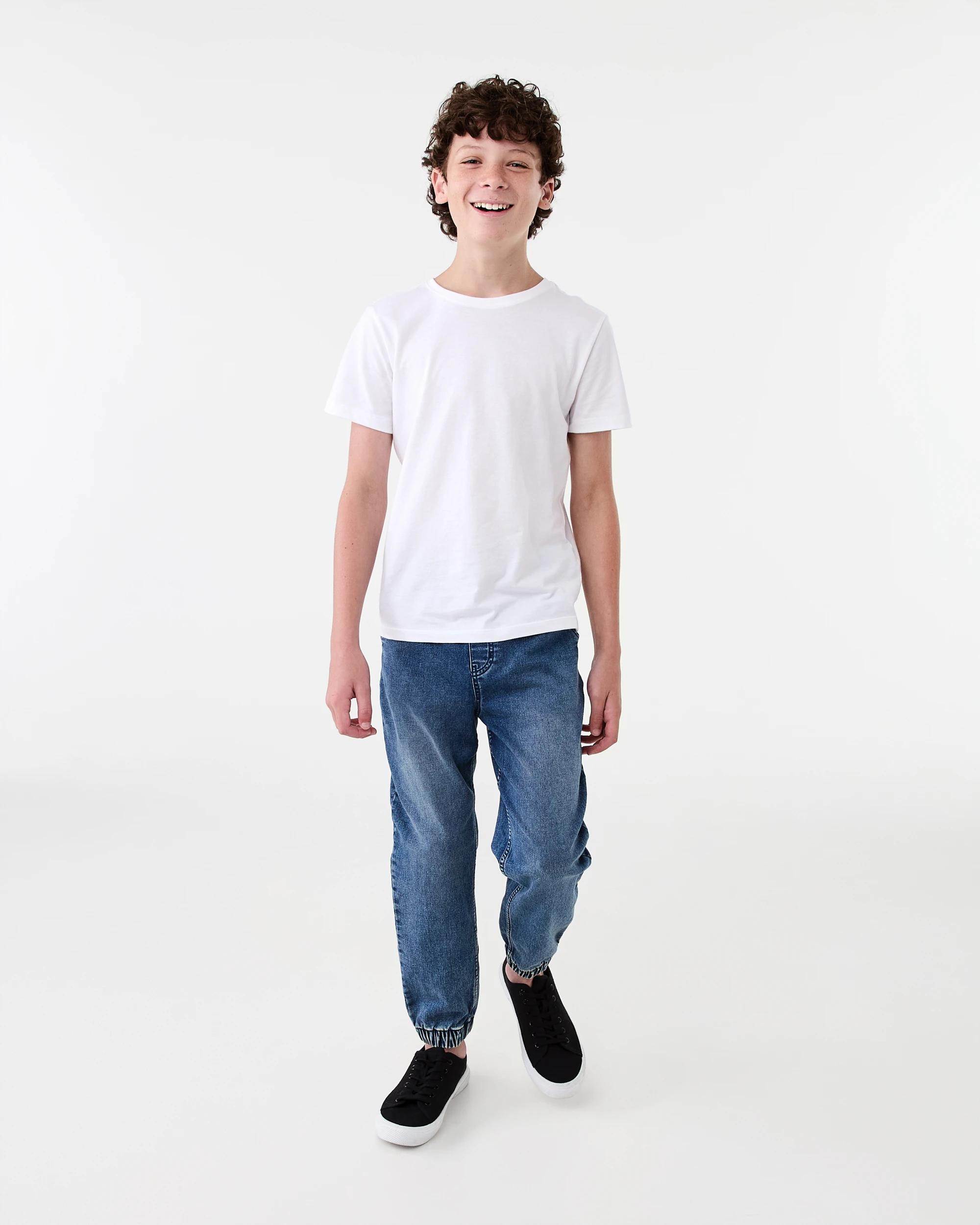 6 Denim Joggers Mid Wash, 6 of 7