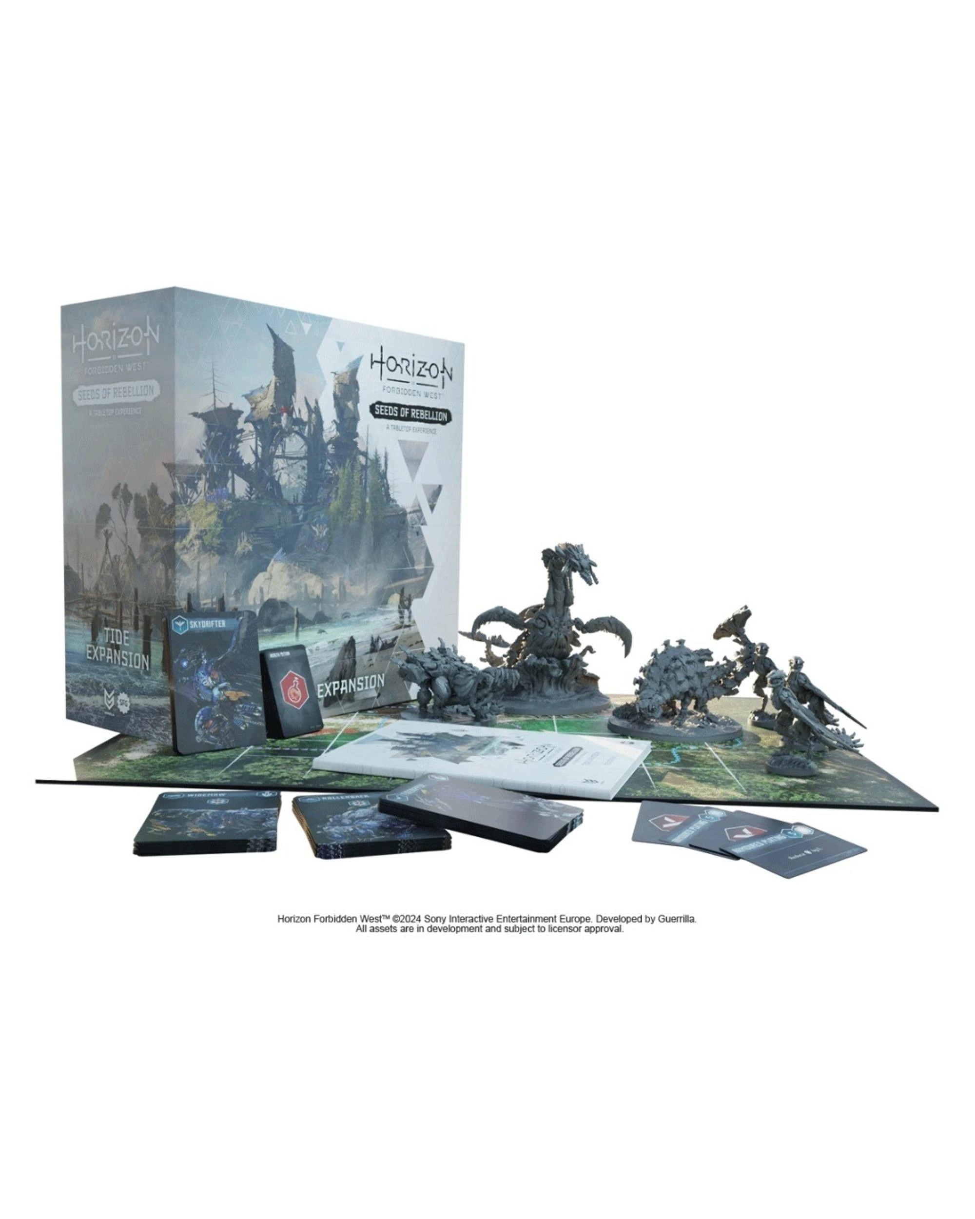 2 Horizon Forbidden West: Seeds of Rebellion Board Game Tide Expansion, 2 of 7