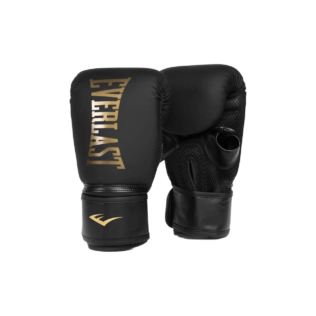 1 Everlast Elite Cardio Training Boxing Gloves L-XL Wrist Strap Mesh Palm - Black, 1 of 3