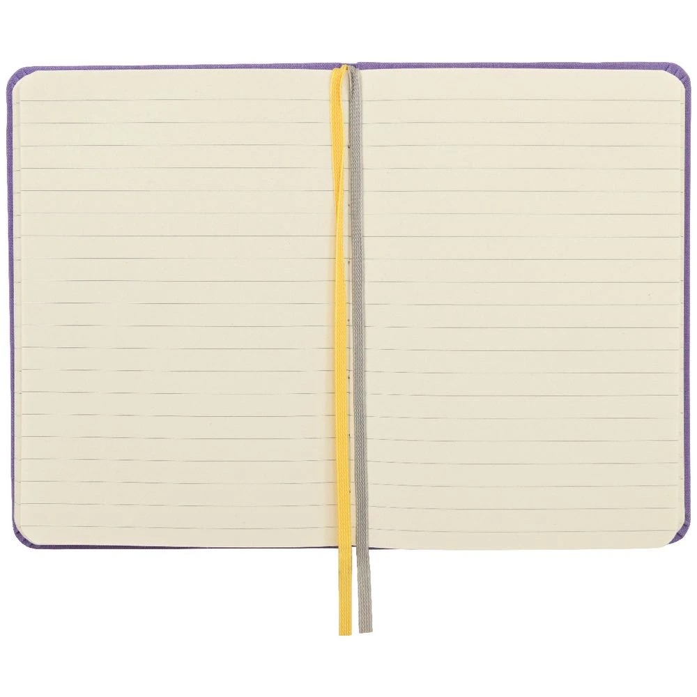 4 Modena A6 Linen Ruled Notebook Lilac, 4 of 5