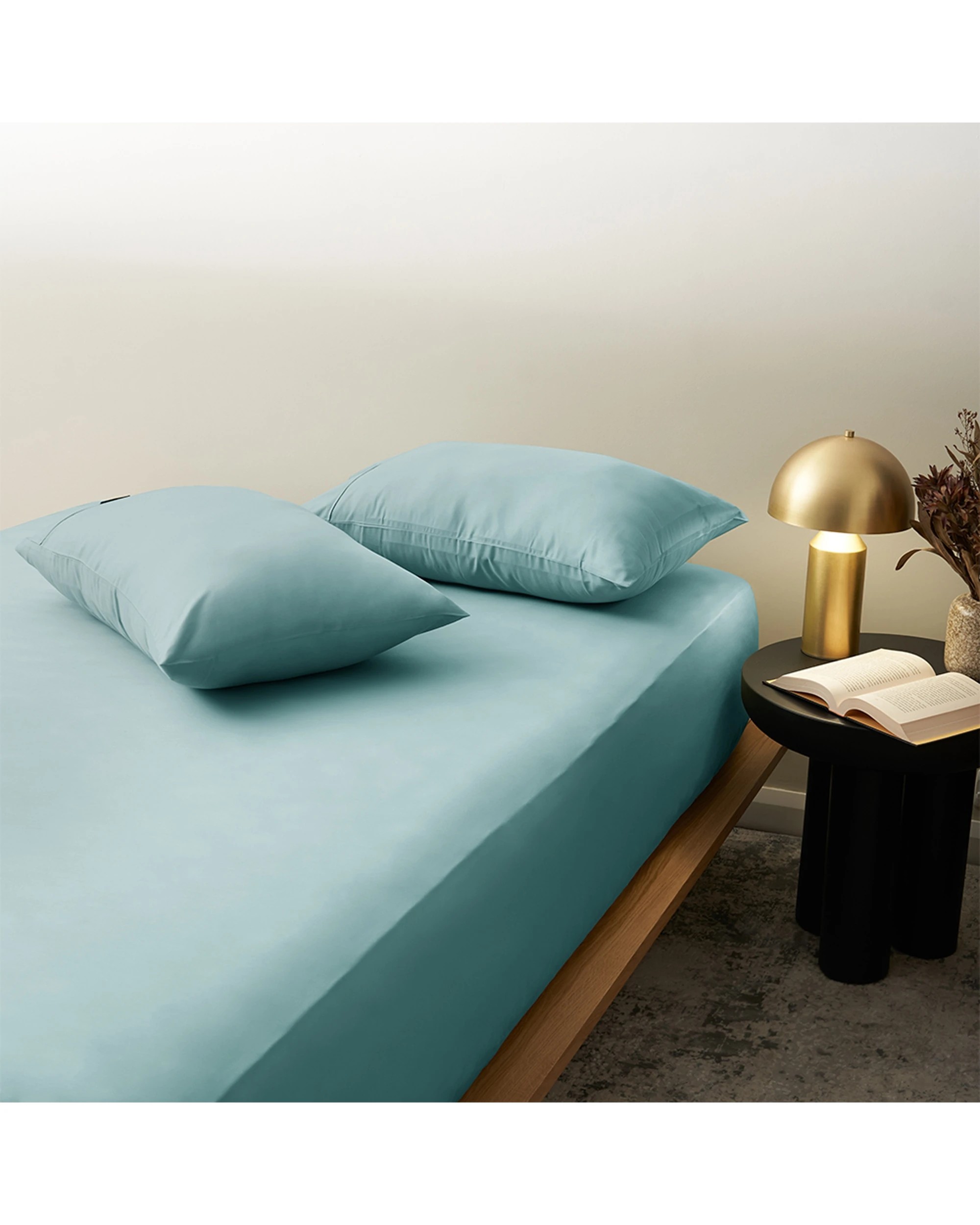 1 Morrissey 2pc Luxe Super Soft Pillowcase Pack 1200TC Seasalt - Blue, 1 of 1