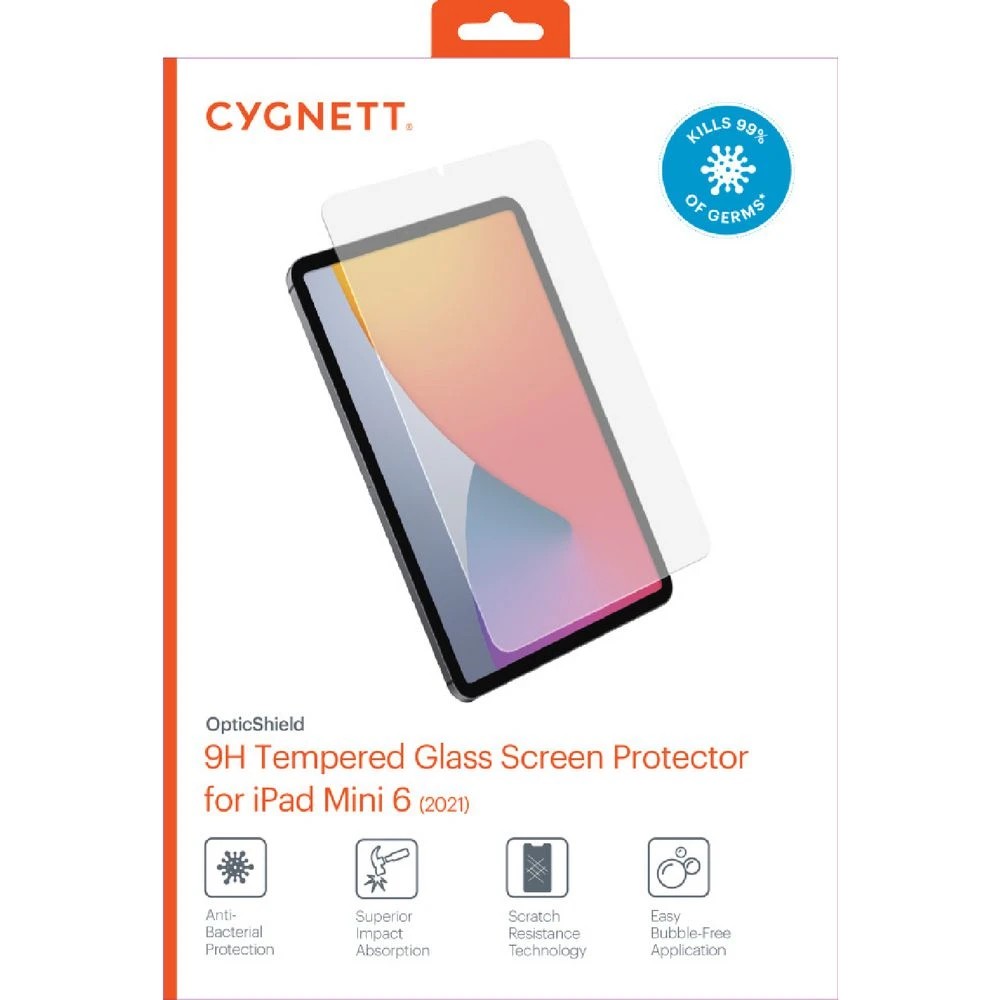 2 Cygnett OpticShield Glass Protector for iPad mini 6 & A17 Pro, 2 of 2