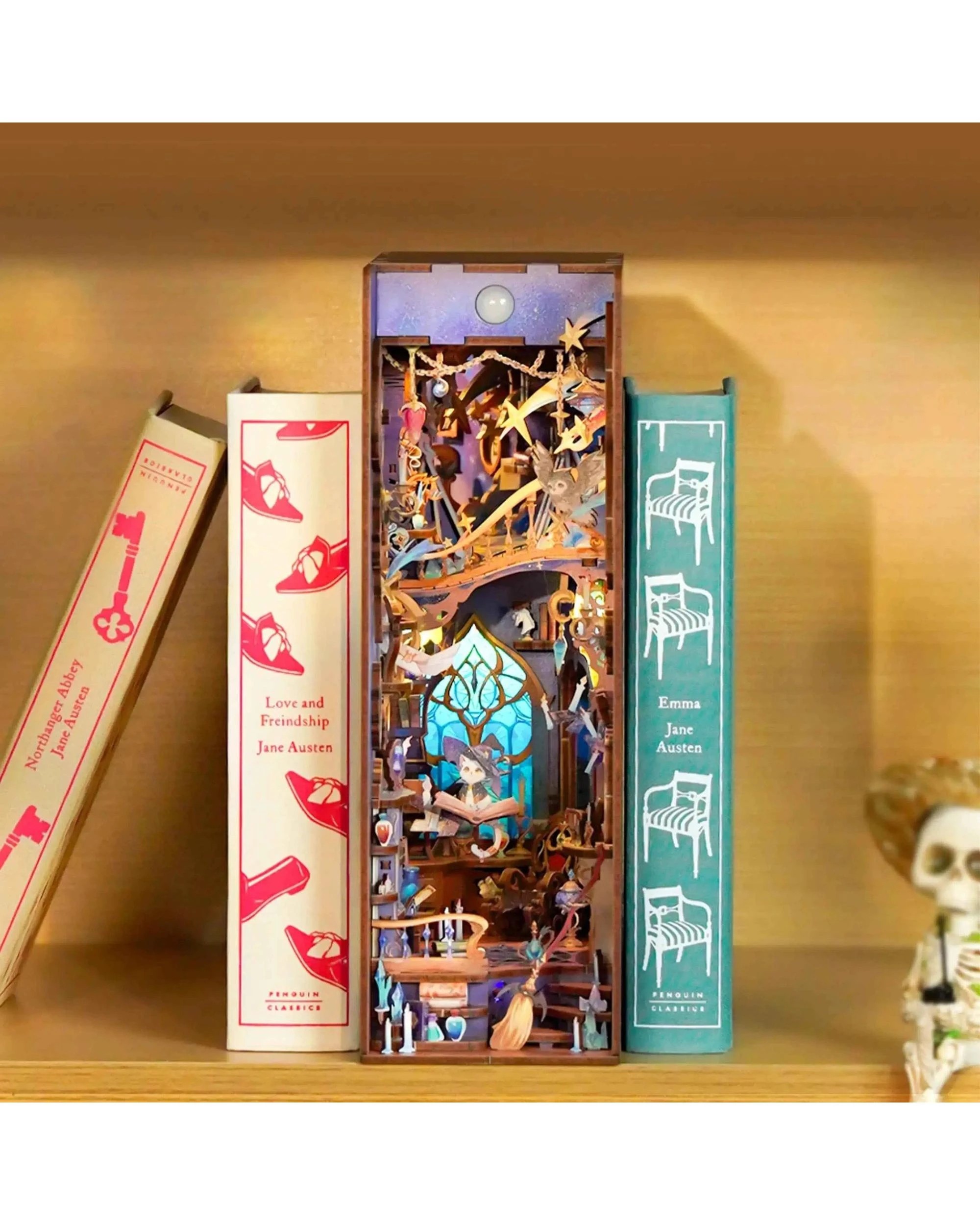 4 Tonecheer 3D Wooden Puzzle DIY Book Nook Kit - Magic Stars Room, 4 of 5