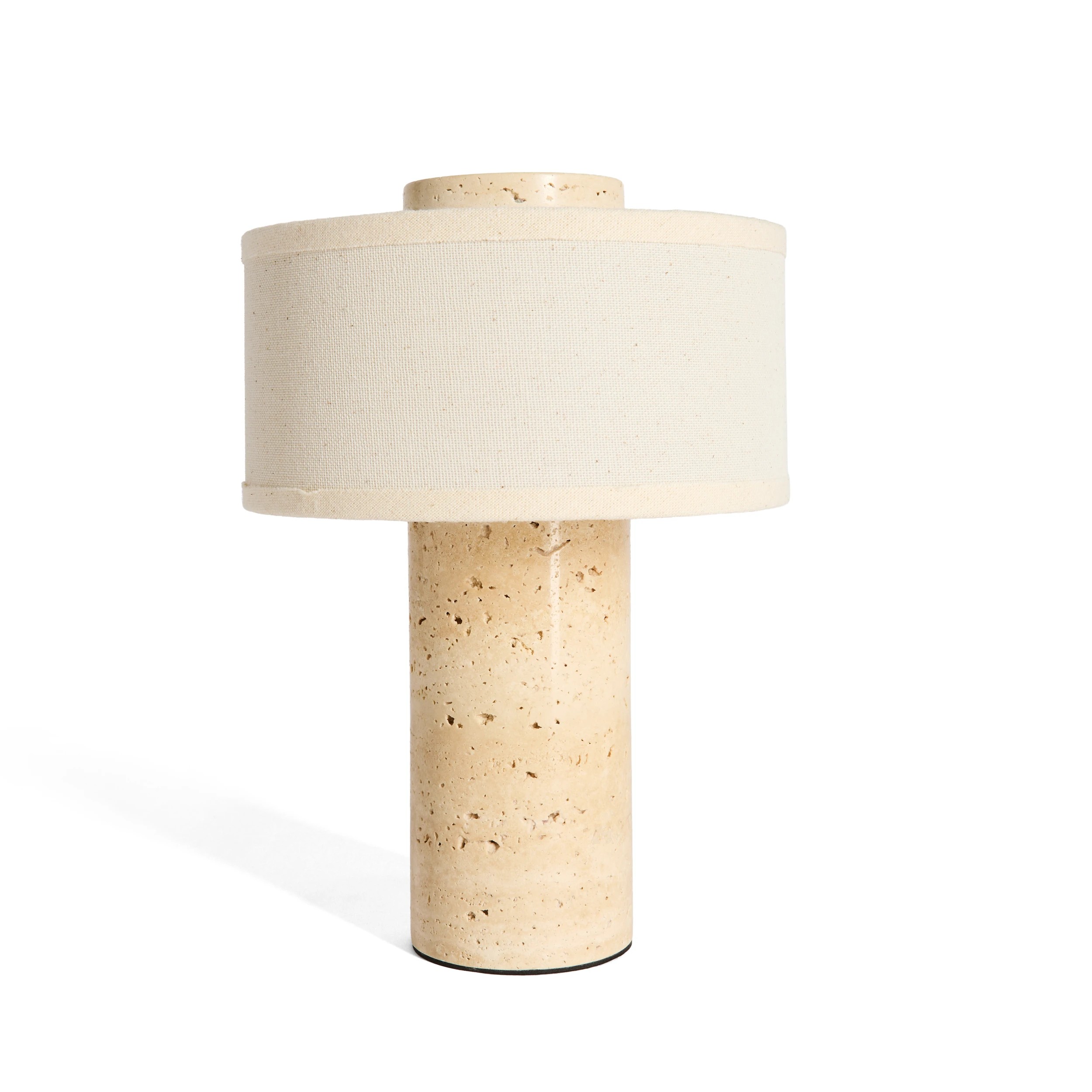 2 Travertine Portable Rechargeable Lamp - Natural, 2 of 7