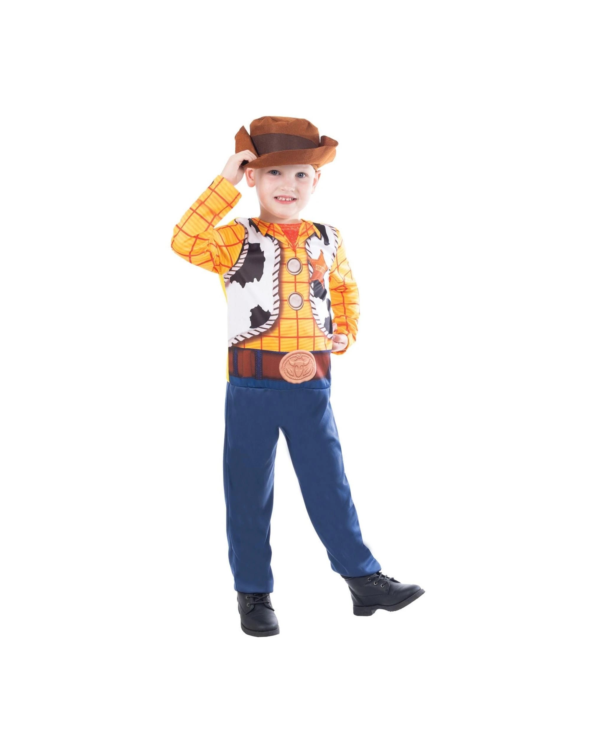 4 Disney Pixar Toy Story Woody Child Costume Size 6-8 Years, 4 of 4