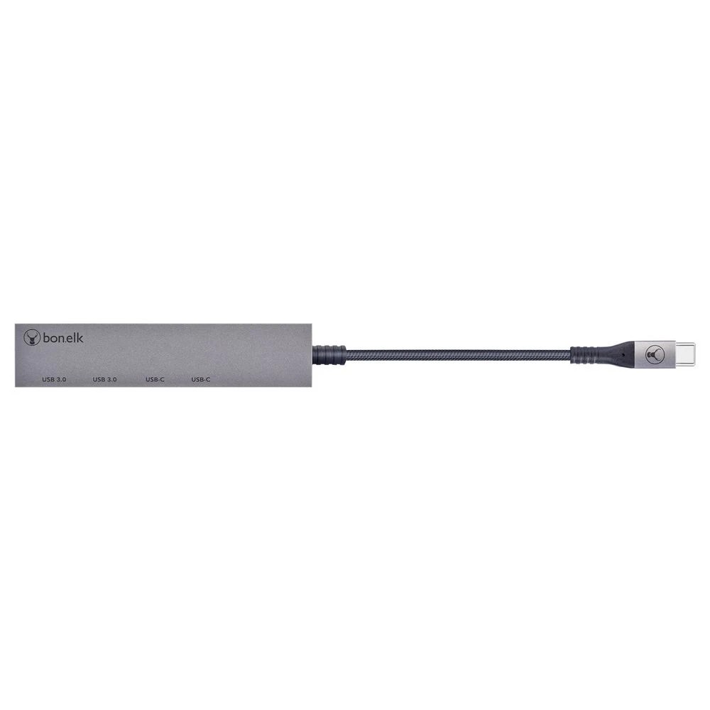 4 Bonelk Long-Life USB-C to USB-C/A 4 Port Slim Hub Space Grey, 4 of 6