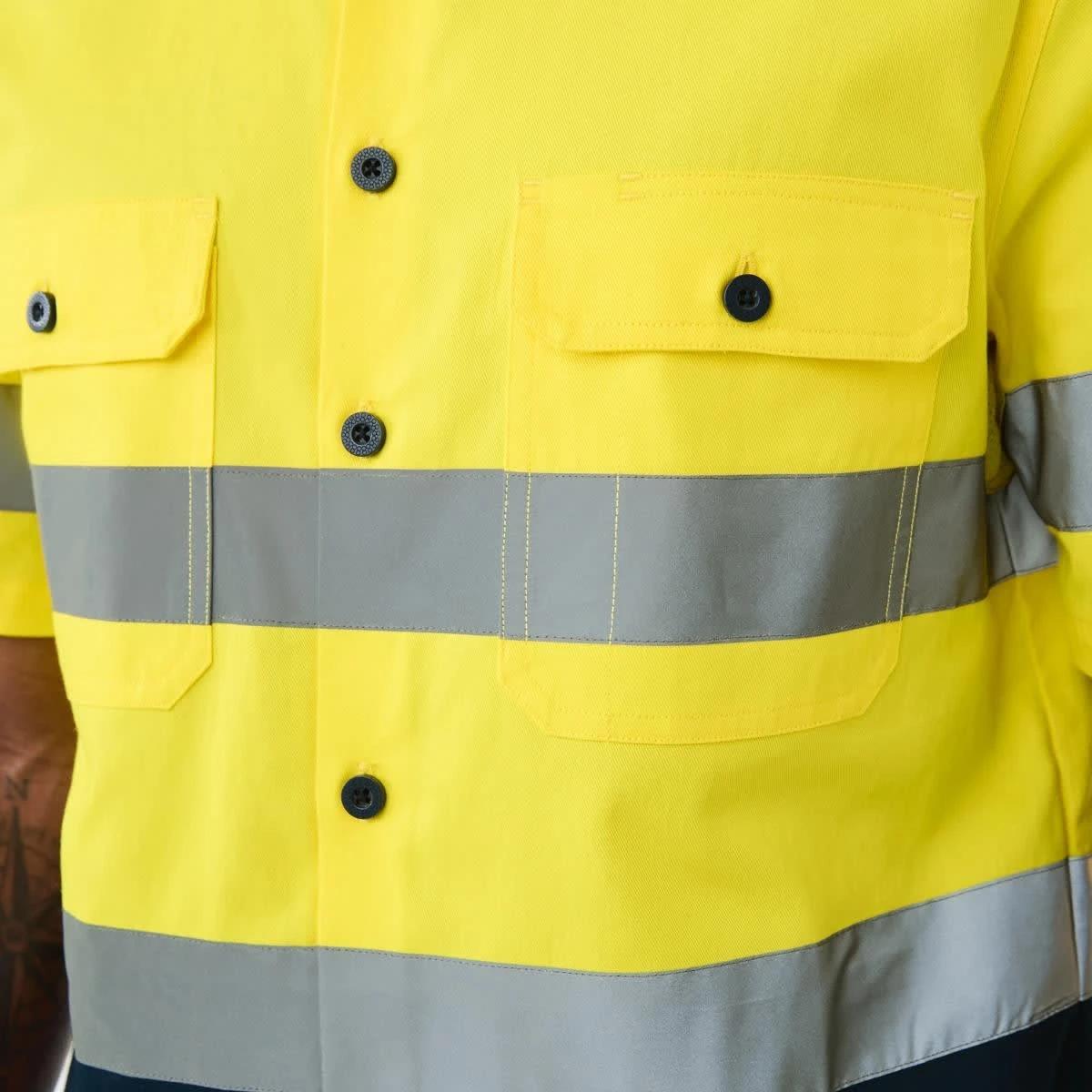 5 Workwear Hi-Visibility Short Sleeve Reflective Shirt SAFETY YELLOW, 5 of 5
