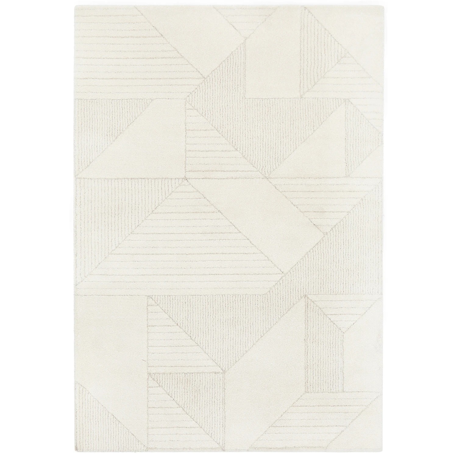2 Common Ground Rugs Montara 822 290x200cm - Large Power Loomed Floor Rug - White, 2 of 9