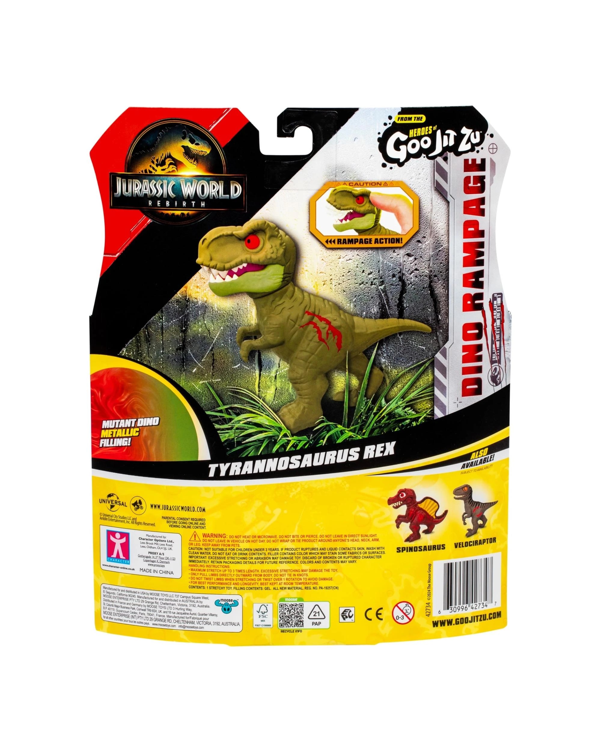 10 Heroes of Goo-Jit-Zu Series 6 Hero Pack Jurassic World Rebirth Tyrannosaurus Rex, 10 of 10