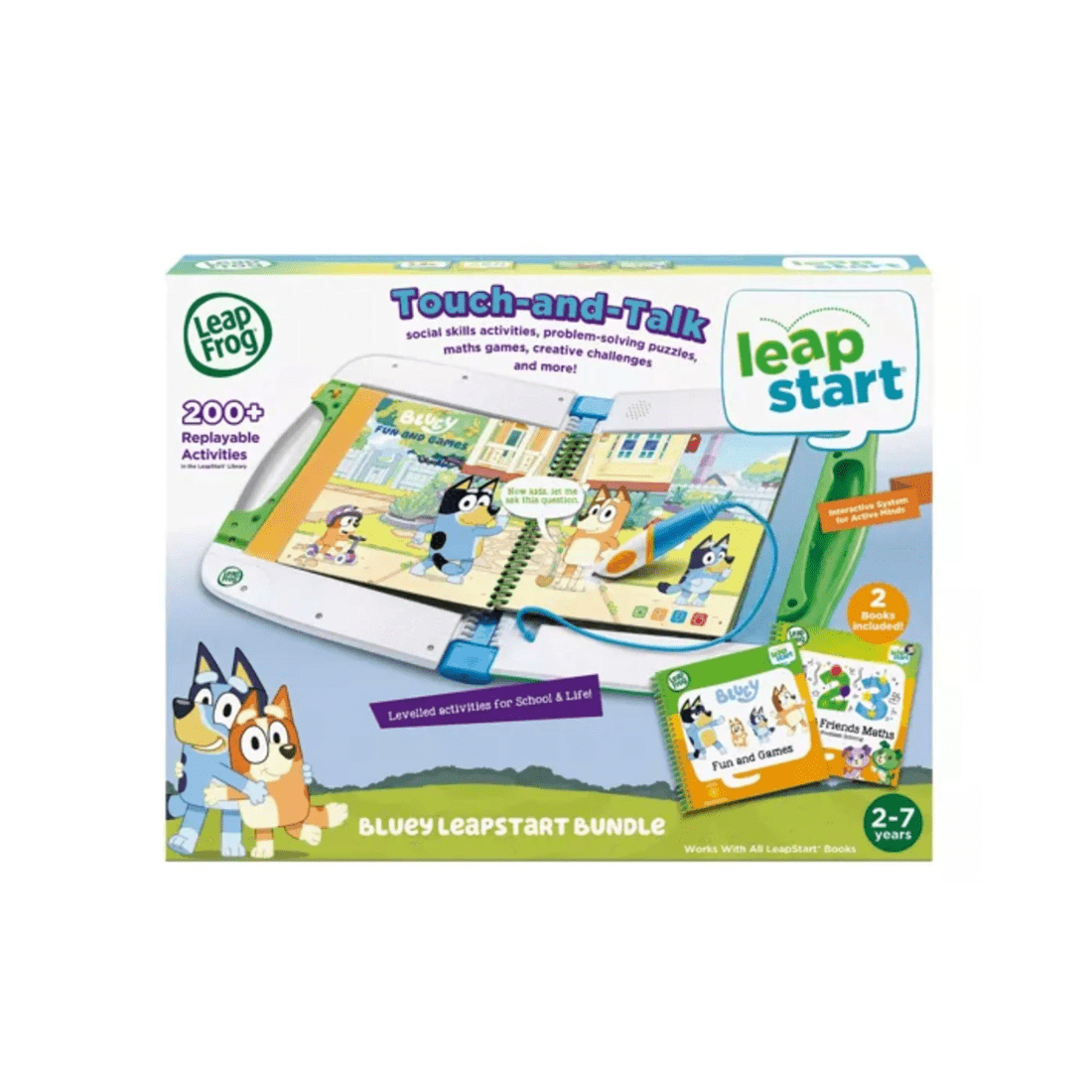 1 VTech Electronics LeapFrog Bluey LeapStart Bundle Green, 1 of 4