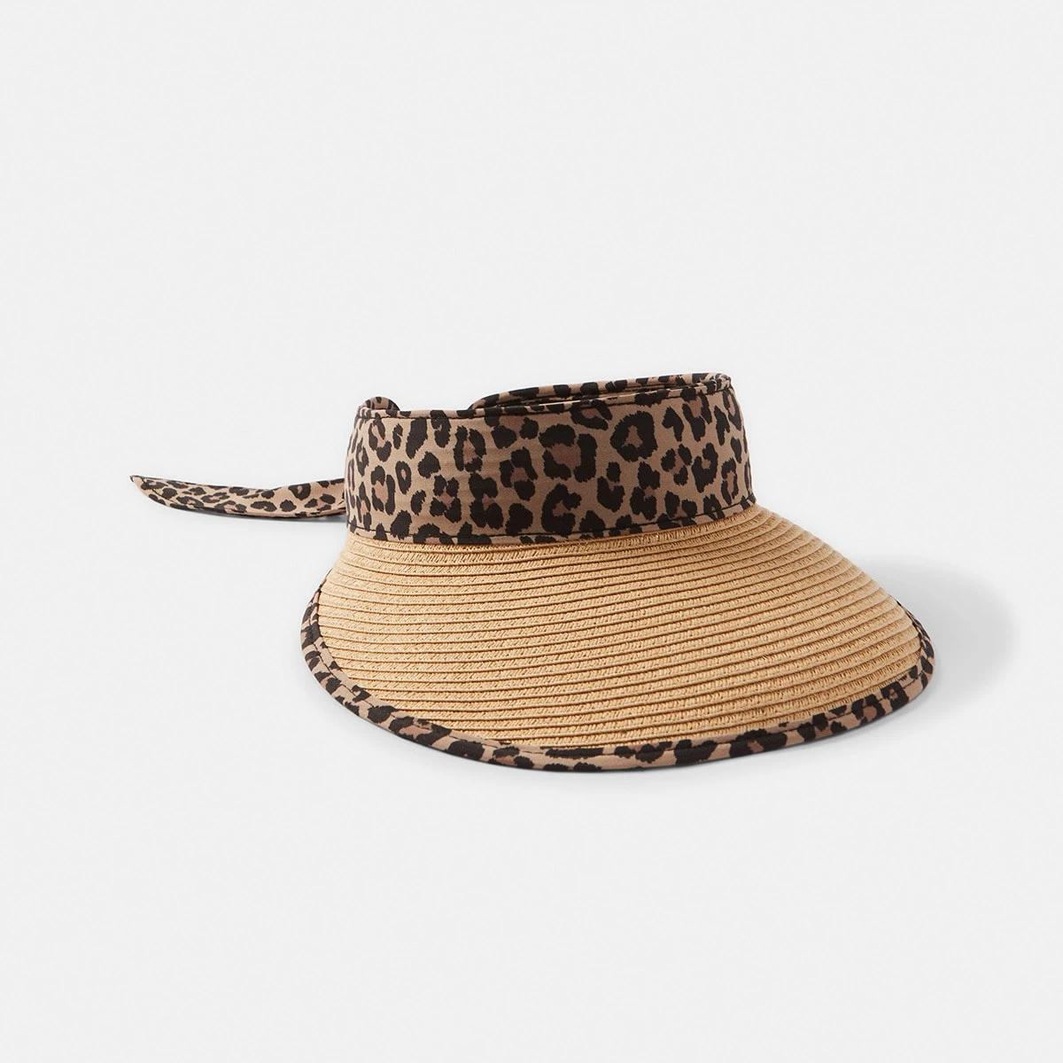 1 Leopard Trim Visor Leopard, 1 of 4