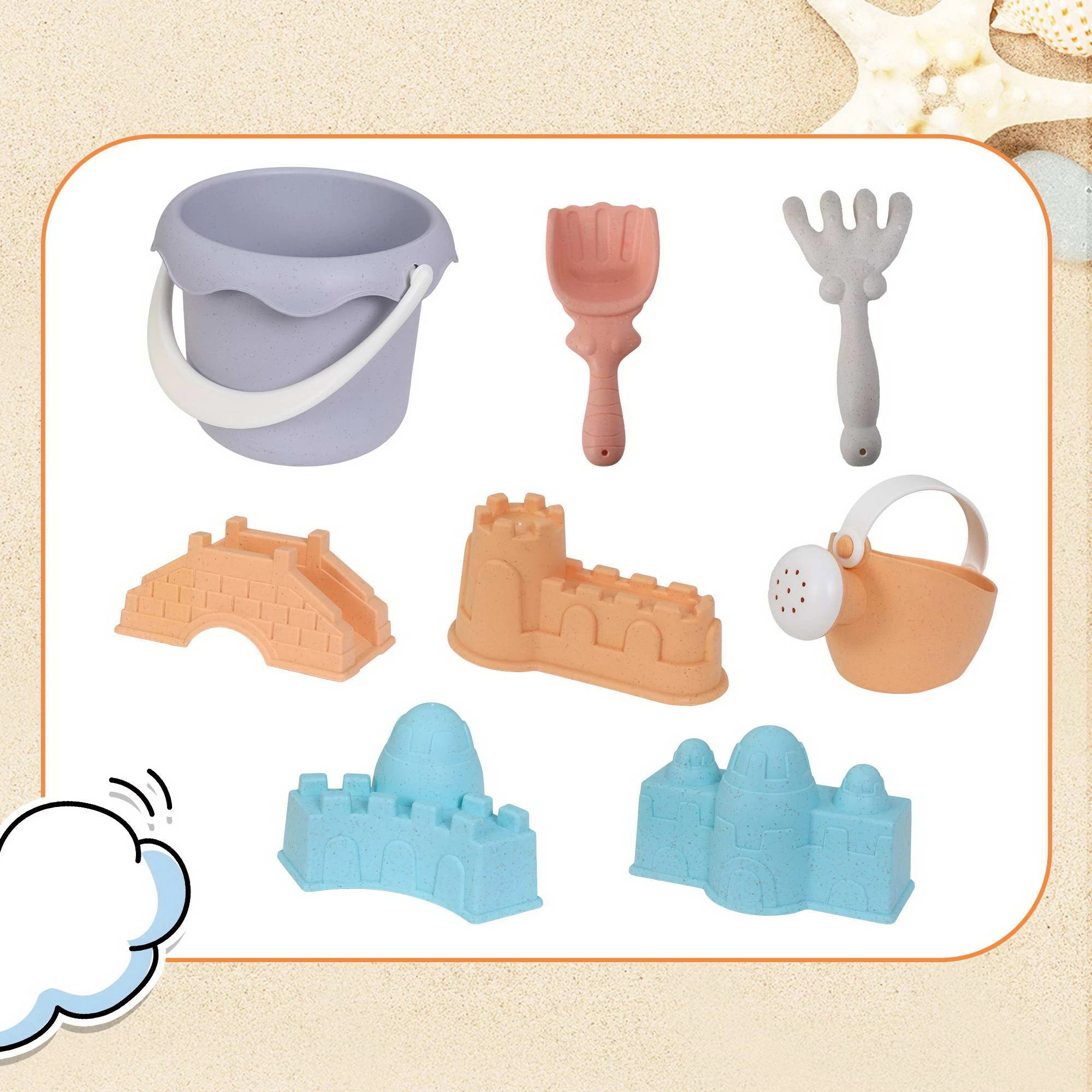 6 Keezi Kids Outdoor Modular Sandpit & Water Play Set with Accessories - Multi, 6 of 8