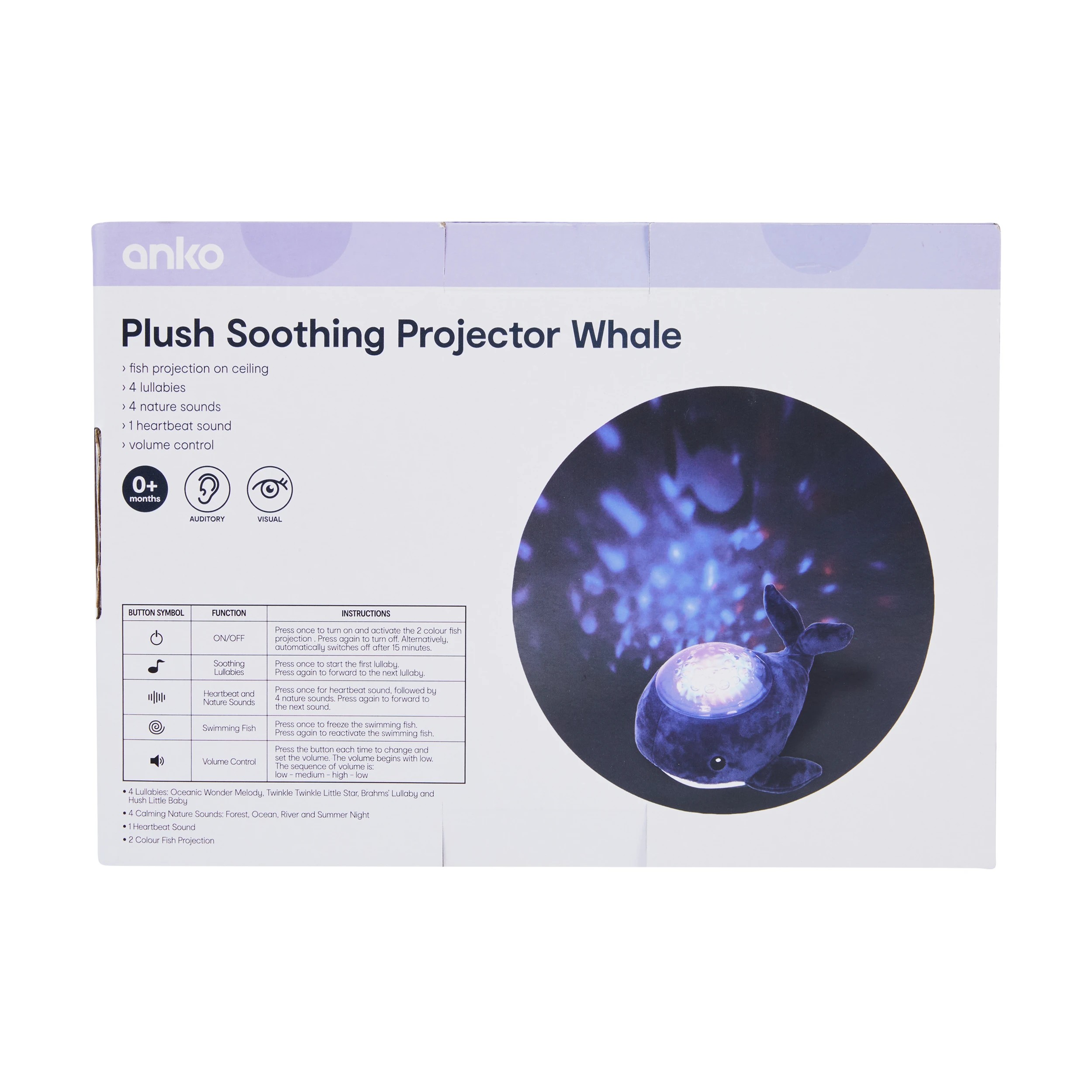 6 Plush Soothing Projector Whale, 6 of 6