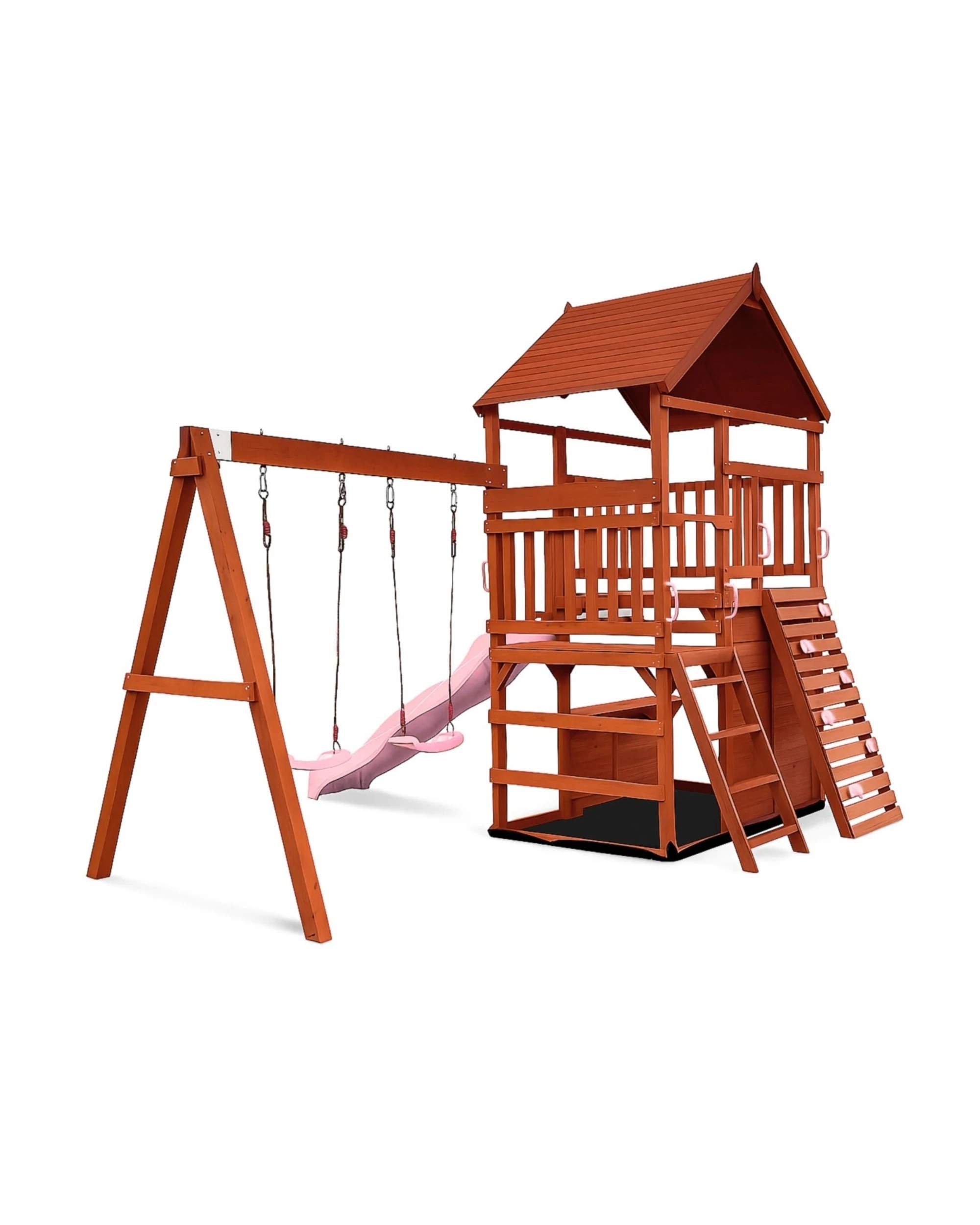 2 Hide & Seek Kids The Rusty Fort Cubby with Slide - Pink, 2 of 3