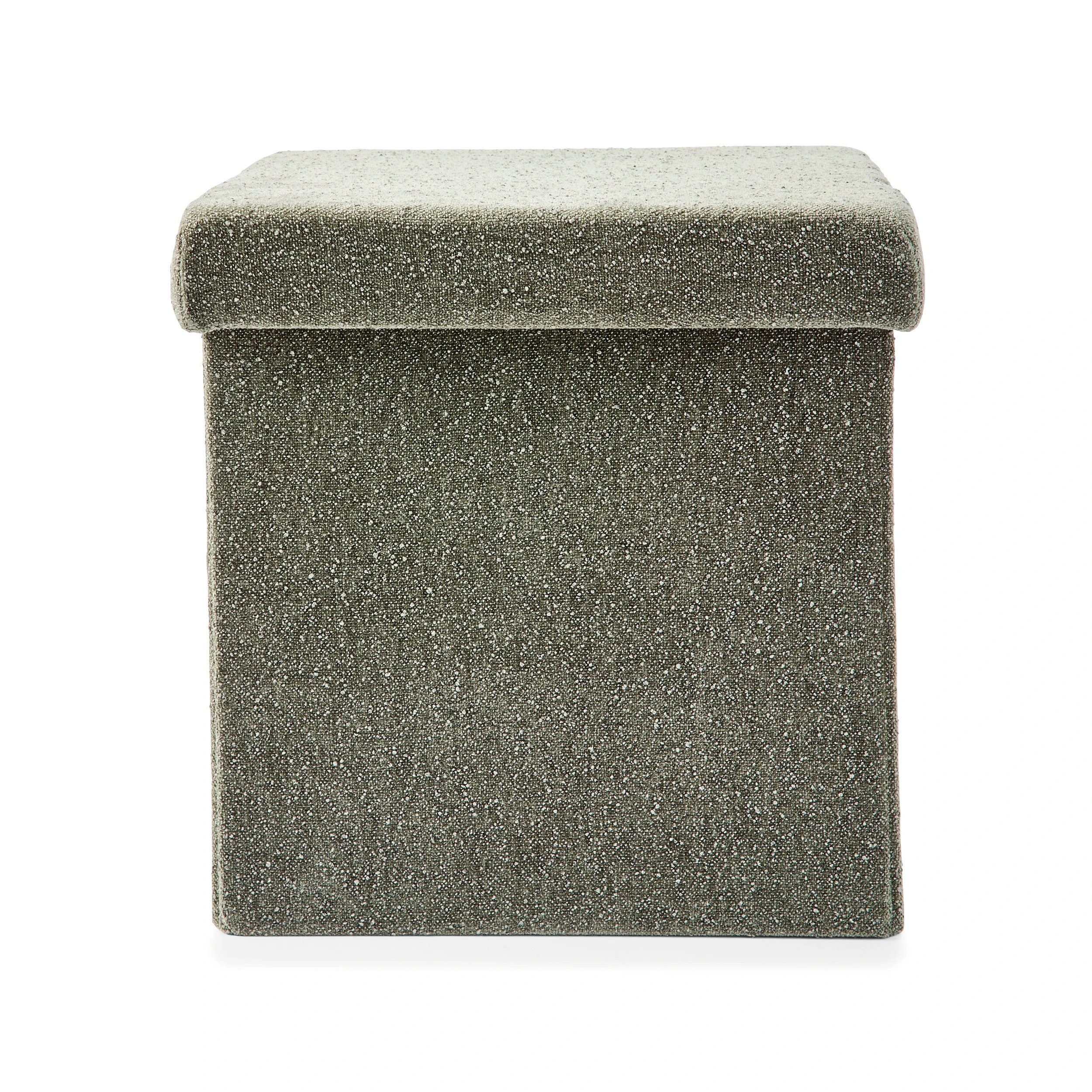 7 Square Storage Ottoman - Green, 7 of 10