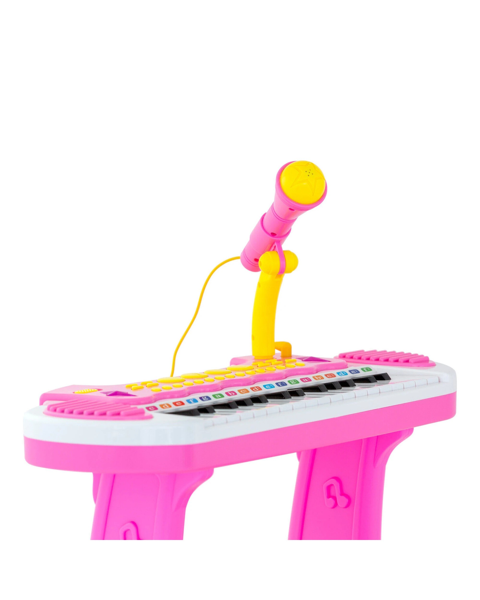 3 Lennox Children's Electronic Keyboard with Stand (Pink) Musical Instrument Toy, 3 of 7