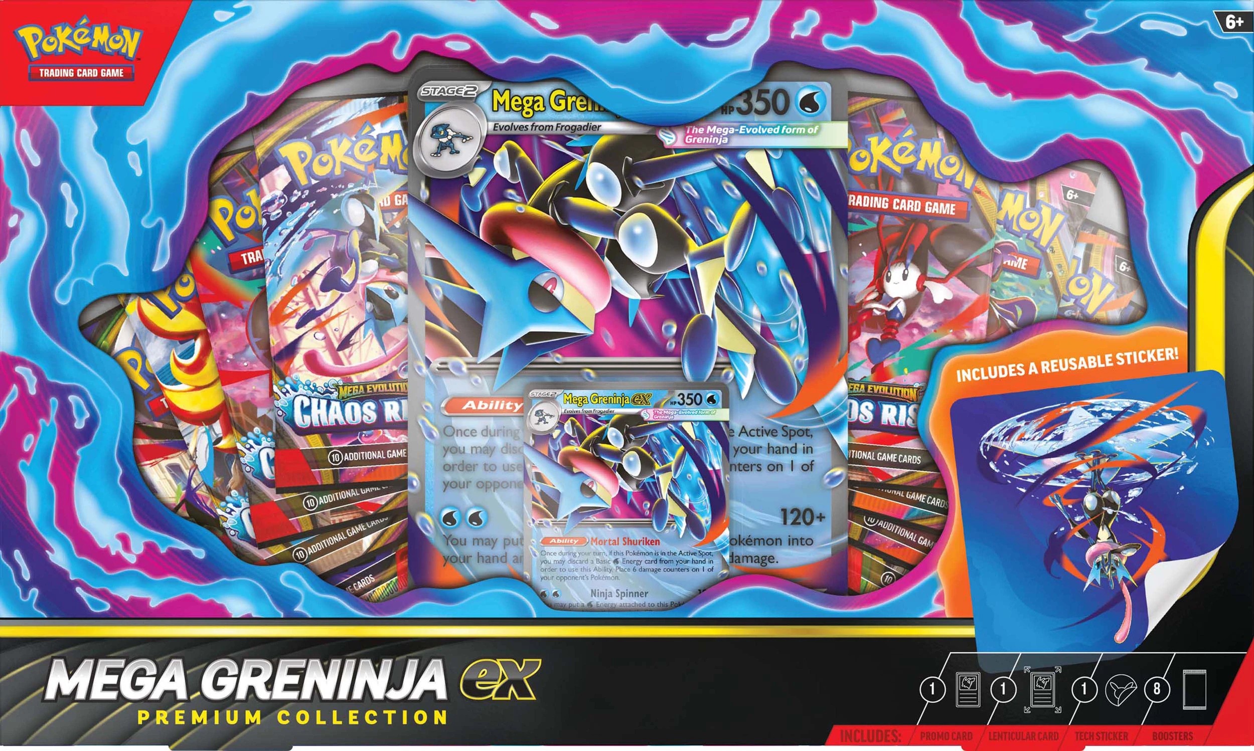 2 Pokemon Trading Card Game: Mega Greninja Ex Premium Collection, 2 of 3