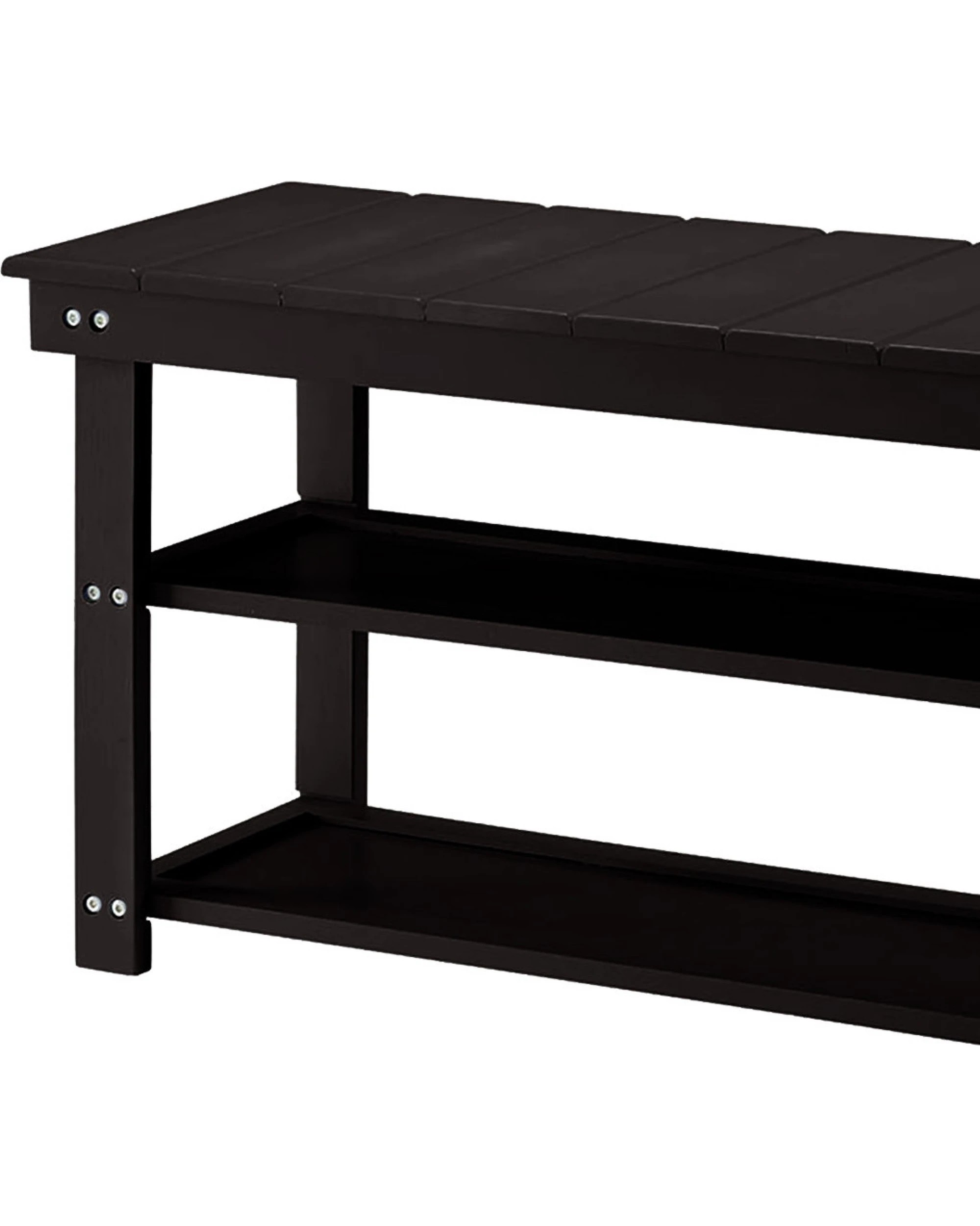 5 Sarantino Maeve Shoe Storage Bench - Black, 5 of 8