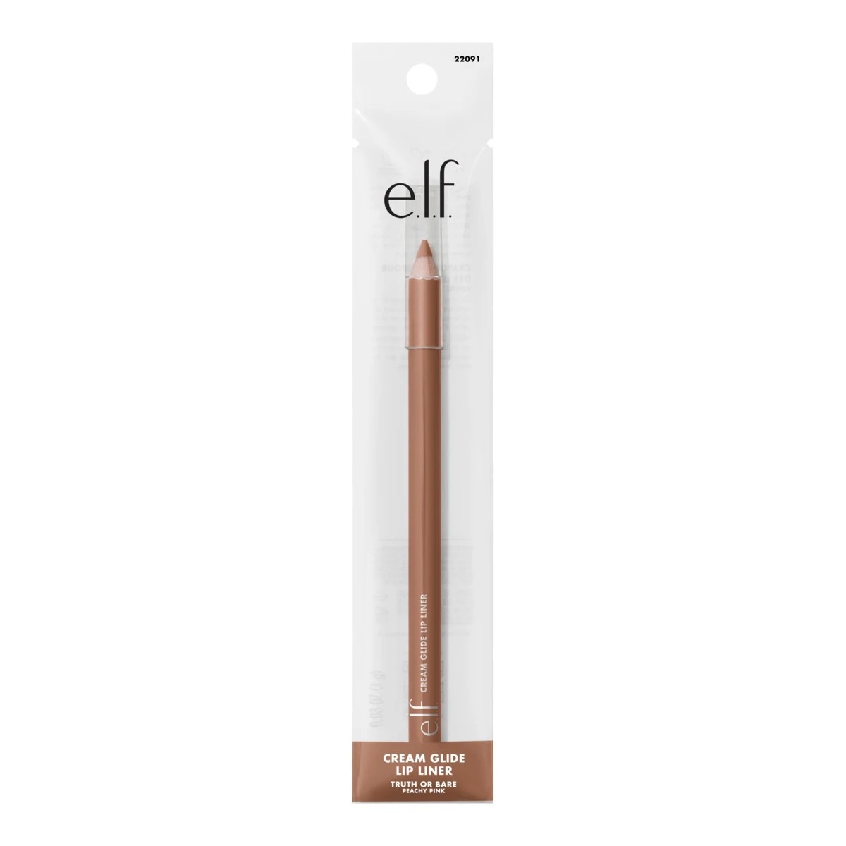 1 e.l.f. Cream Glide Lip Liner - Truth or Bare, 1 of 8