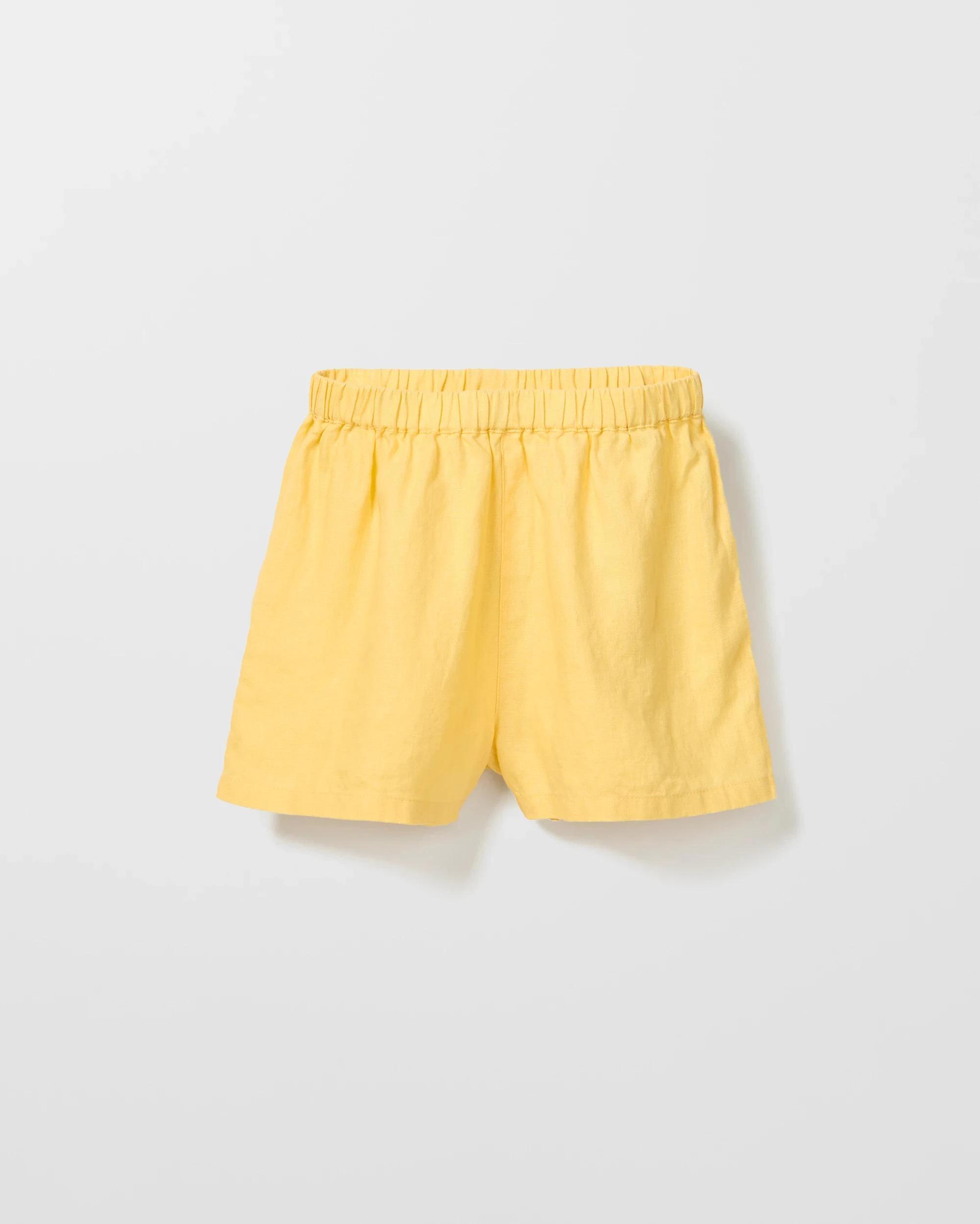 5 Target European Linen Shorts YELLOW, 5 of 6