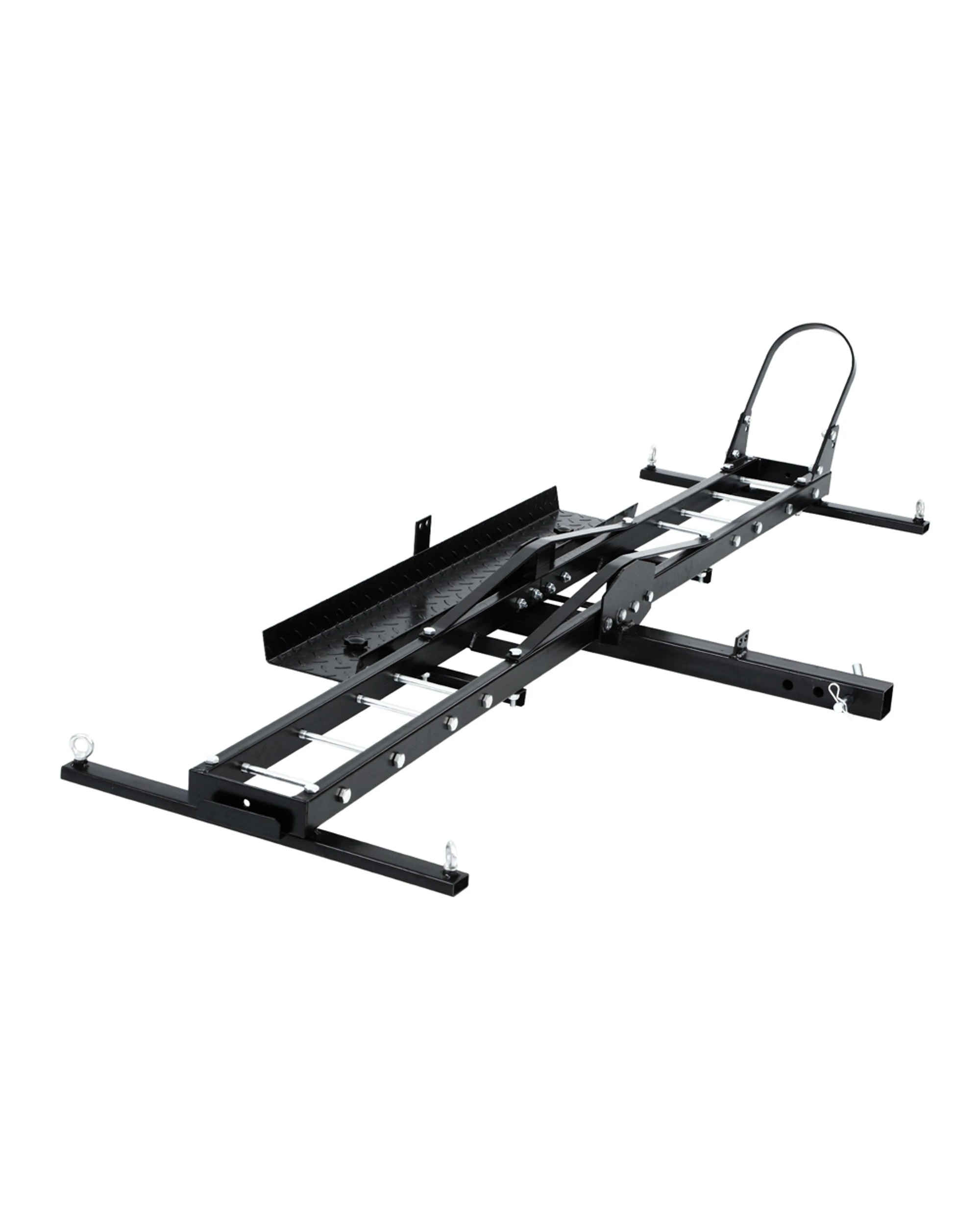 1 Giantz Motorcycle Carrier Rack Arm Dirt Bike Ramp, 2" Towbar Steel Fit for Motorbike - Black, 1 of 7