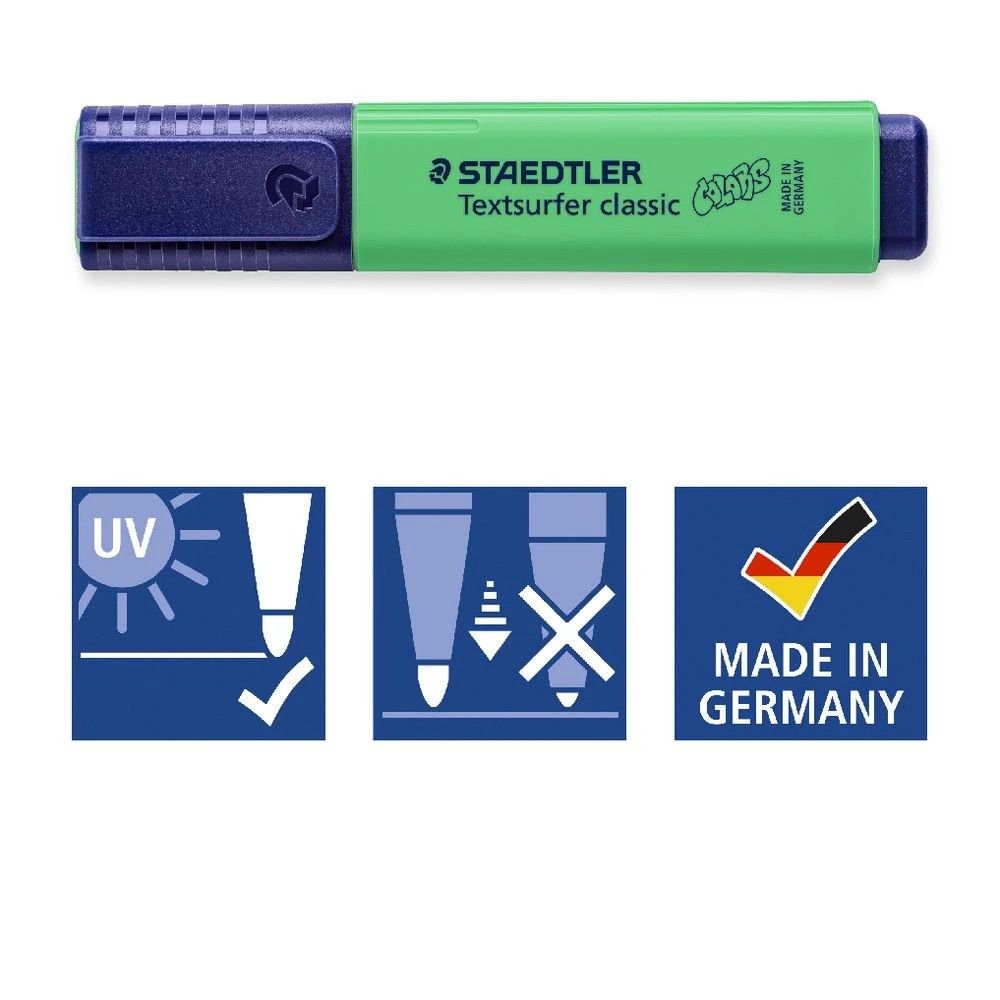 6 Staedtler Textsurfer Highlighter Pale Green, 6 of 8