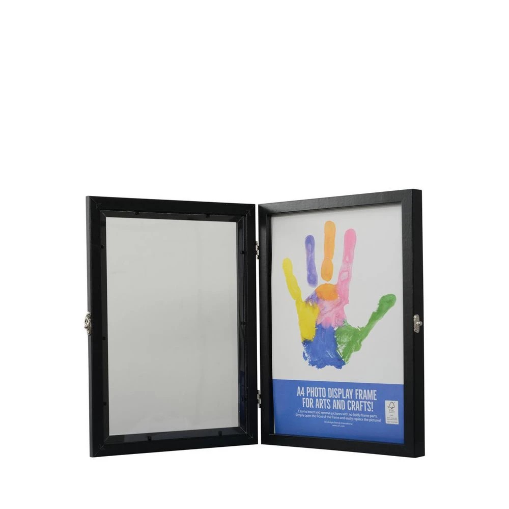 3 A4 Hinged Frame Black, 3 of 4