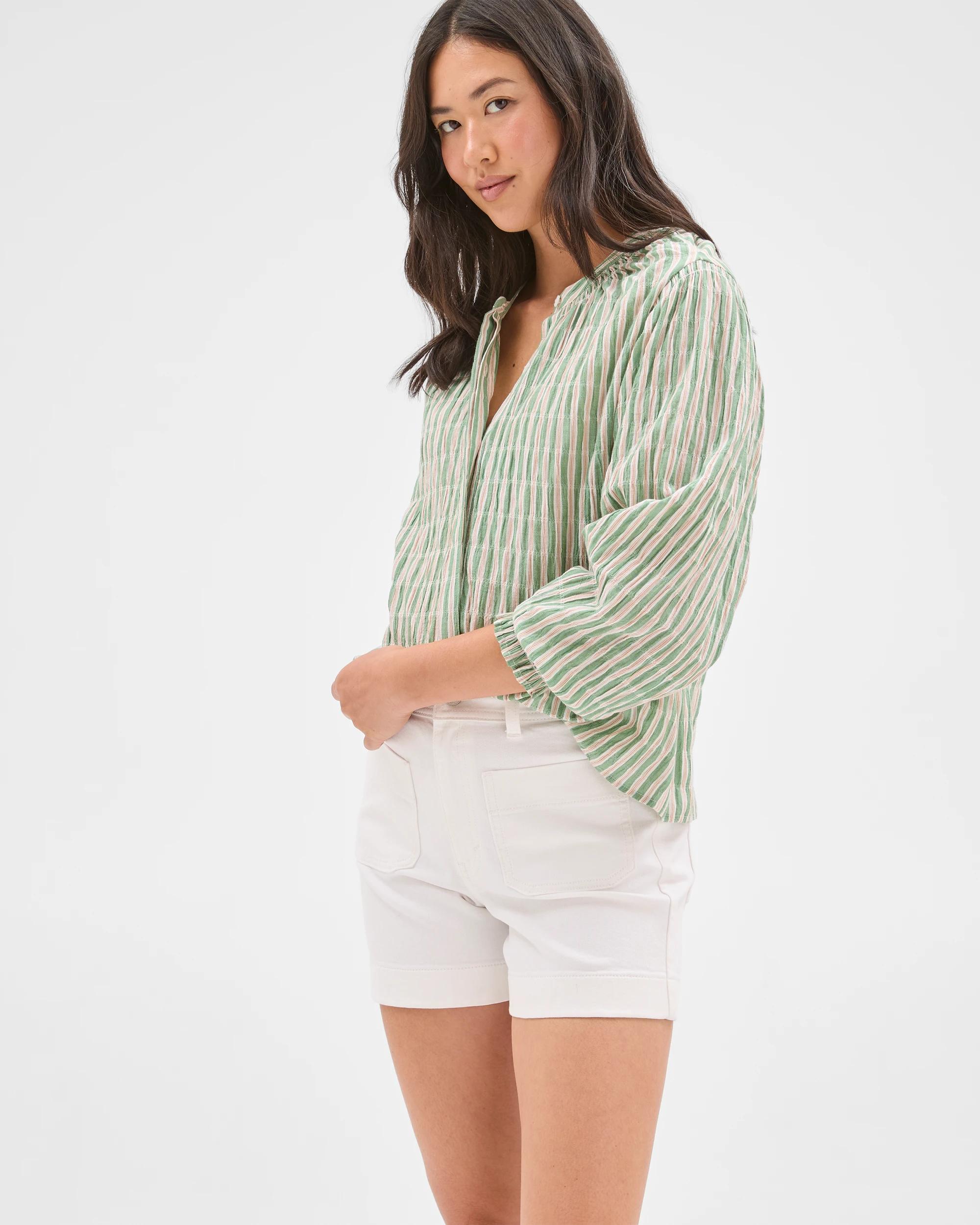 4 Target Denim Mila Denim Shorts MARSHMALLOW WHITE, 4 of 6