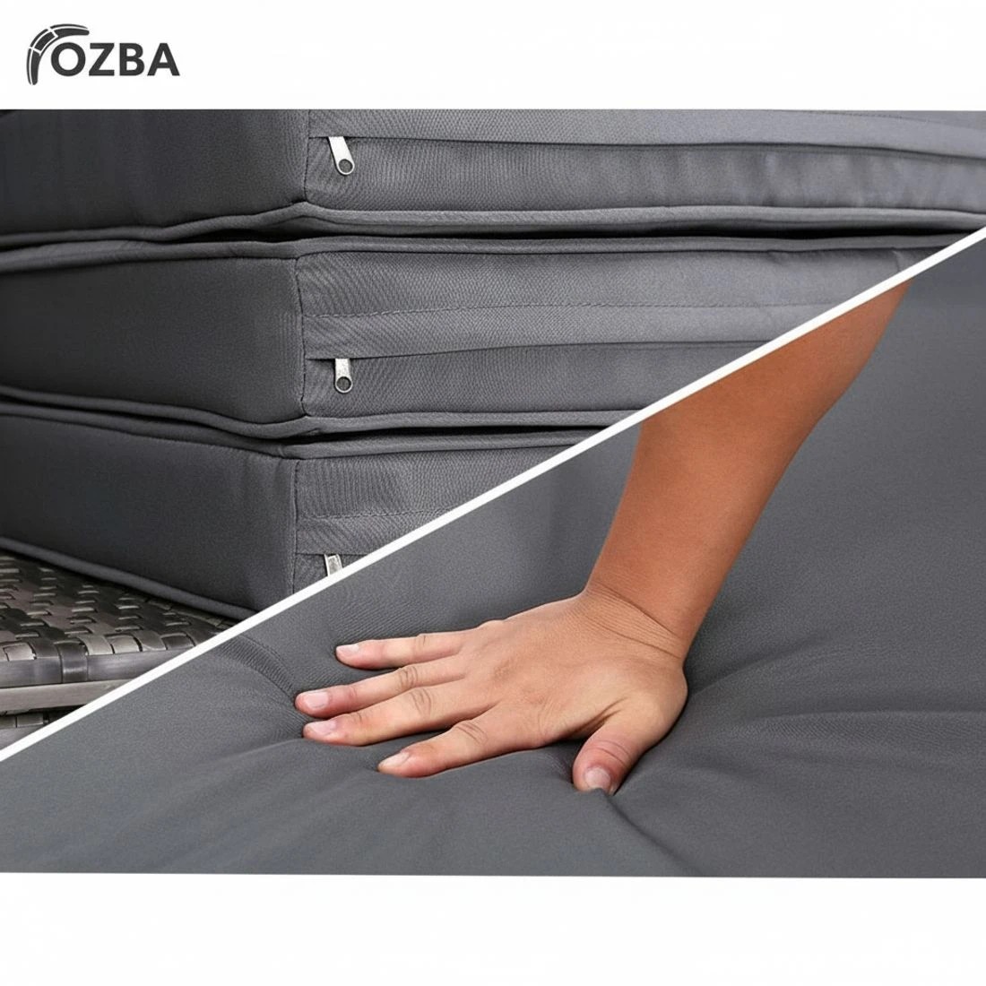 5 Gardeon Sun Lounge Setting Wicker Lounger Day Bed Outdoor Furniture Patio - Grey, 5 of 8