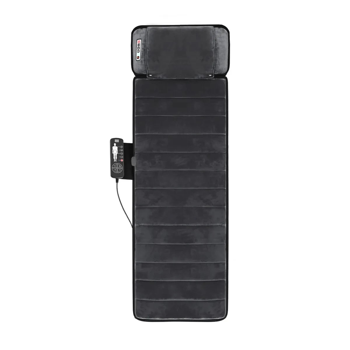 2 HOMASA Heated Massage Mat Full Body Vibration Electric Heating Pad Shiatsu Neck Shoulder Leg Massager 10 Motors, 2 of 6