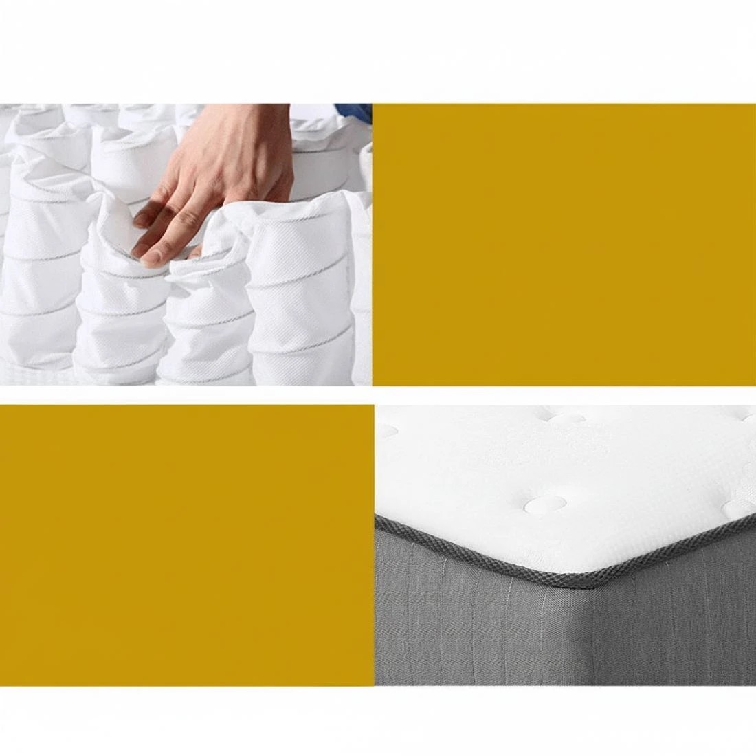 6 Giselle Bedding 23cm Mattress Extra Firm Double - Double Bed - Multi, 6 of 9