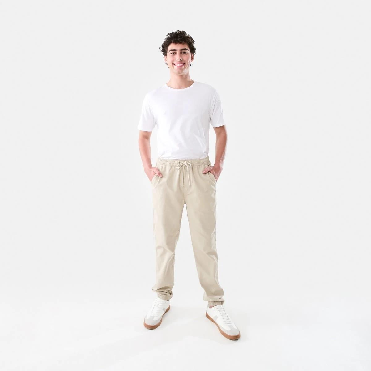 6 Elastic Waist Jogger Pants Bge Ntrl, 6 of 6