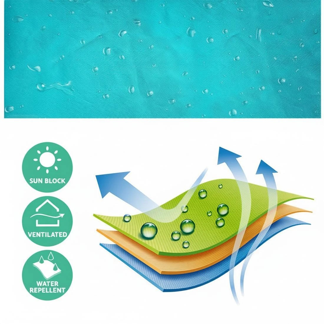 5 Weisshorn Pop Up Beach Tent Camping Hiking Sun Shade Shelter Fishing 3 - Blue, 5 of 6