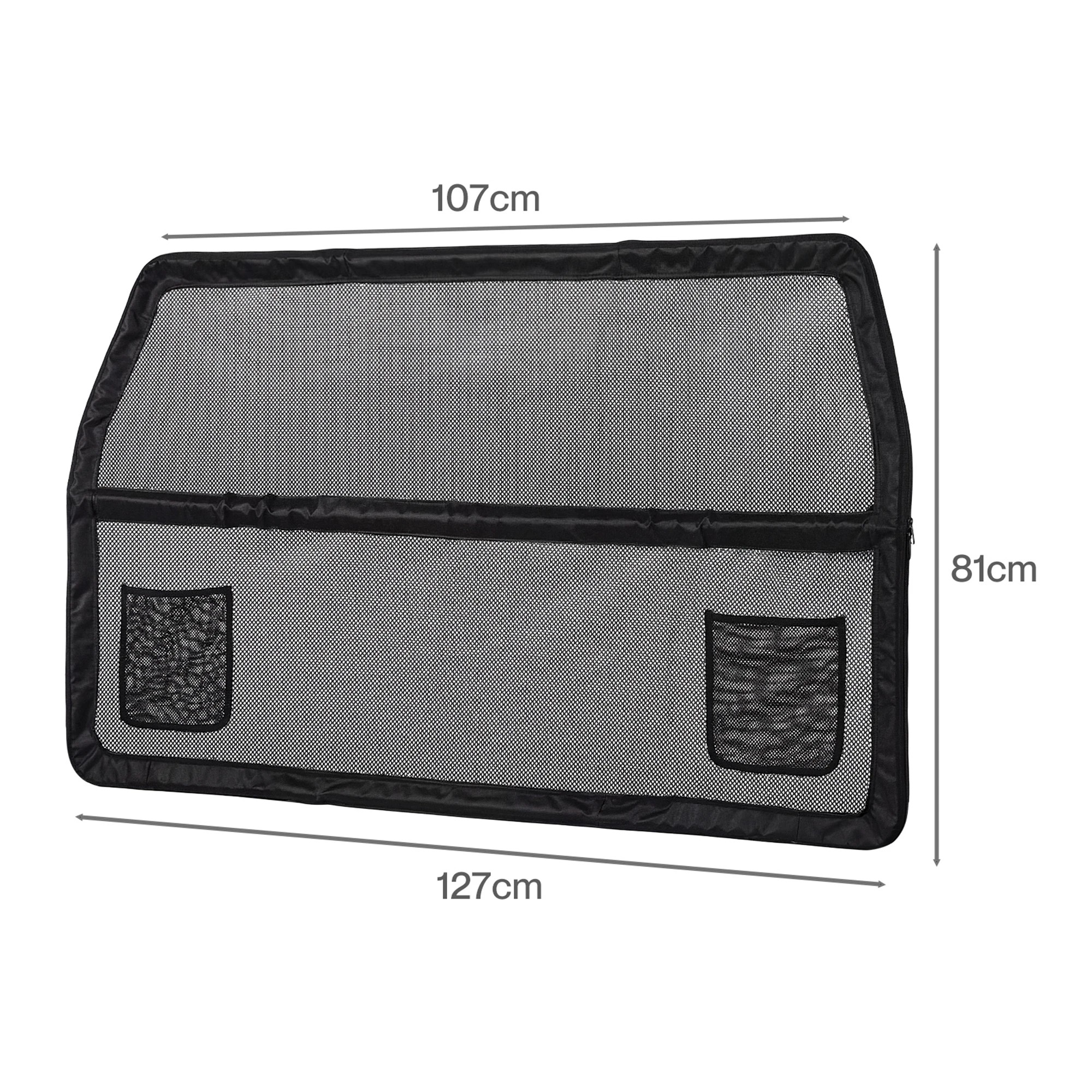 3 Pawz Dog Guard For Car Boot & Back Seat With Wider Coverage, 127x107, - Black, 3 of 8