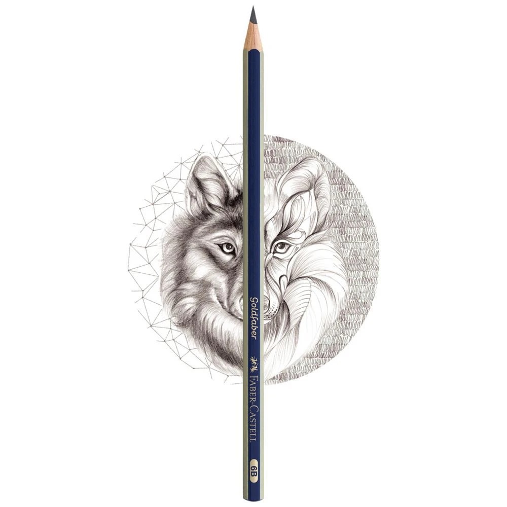4 Faber-Castell Goldfaber Graphite Pencil 6B, 4 of 7