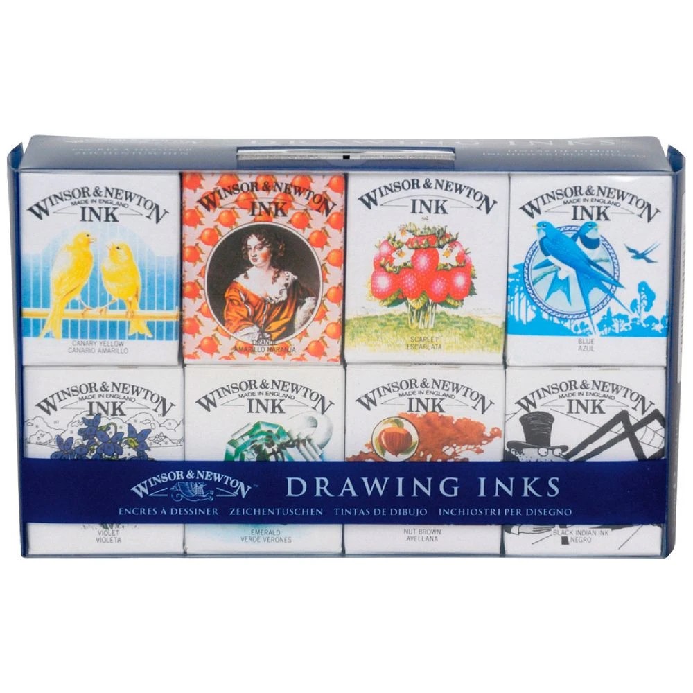 1 Winsor & Newton Drawing Ink Introduction Set 14mL 8 Pack, 1 of 1