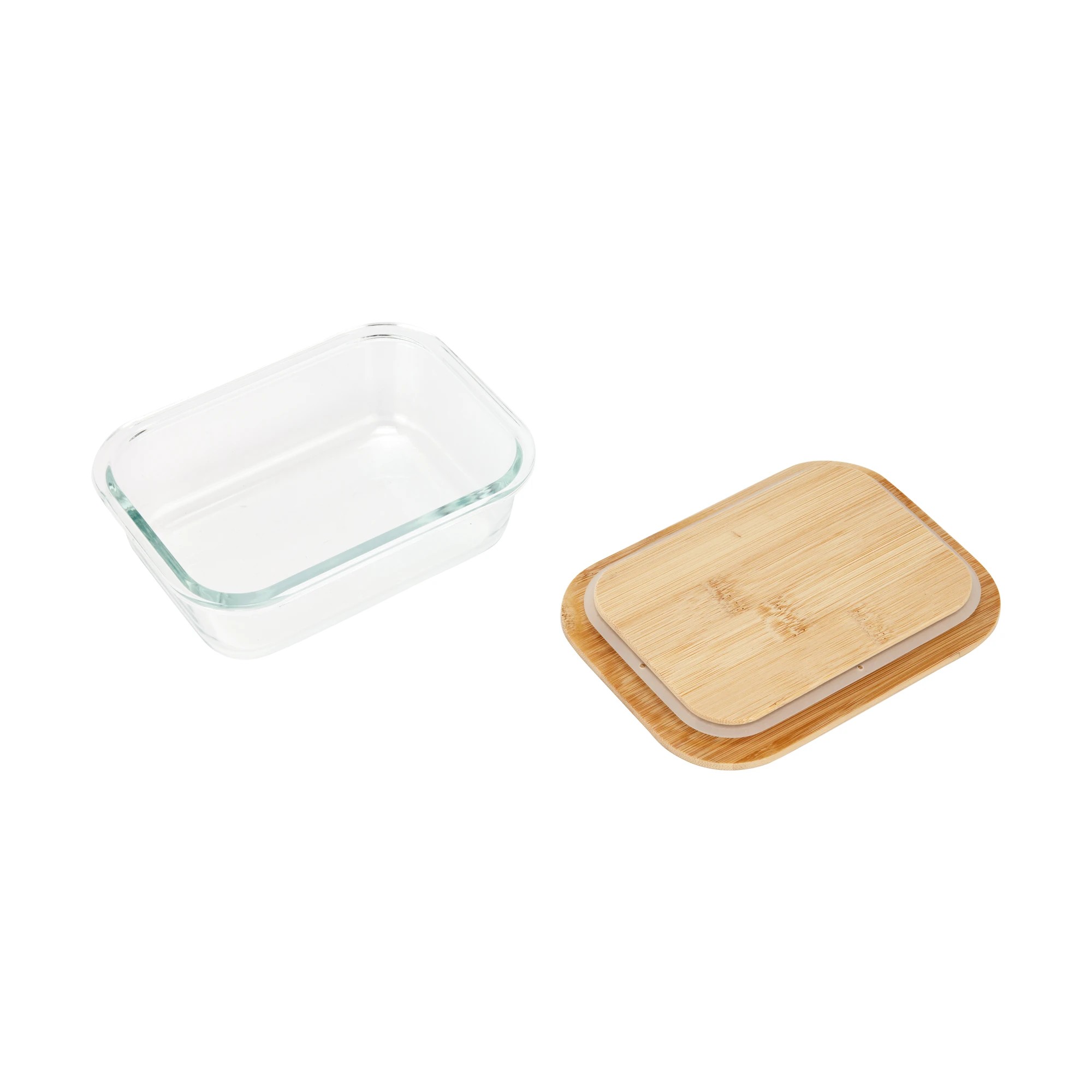 3 500ml Glass Container with Bamboo Lid, 3 of 4