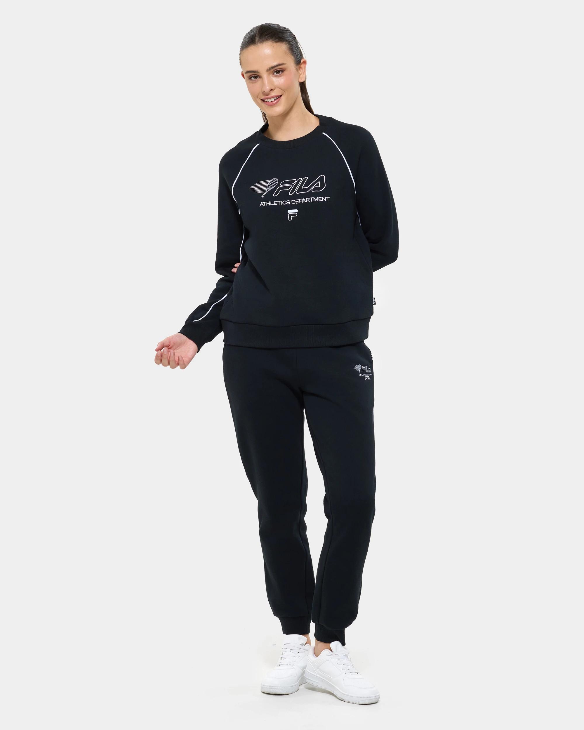 2 Fila Laila Crew Neck Jumper BLACK, 2 of 6