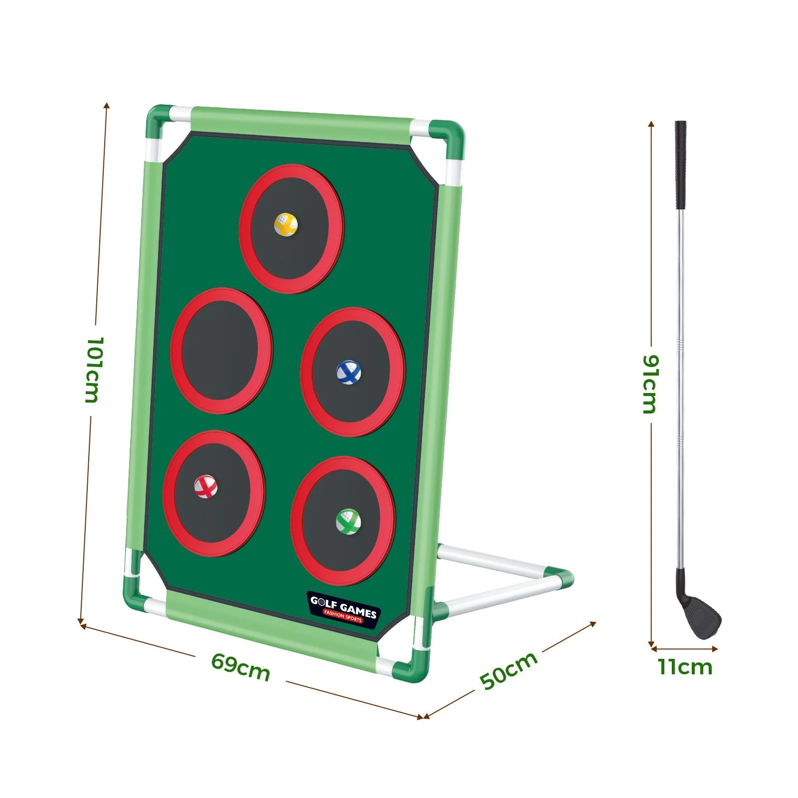 3 Ausway 101x69cm Portable Golf Chipping Game Set, 3 of 6