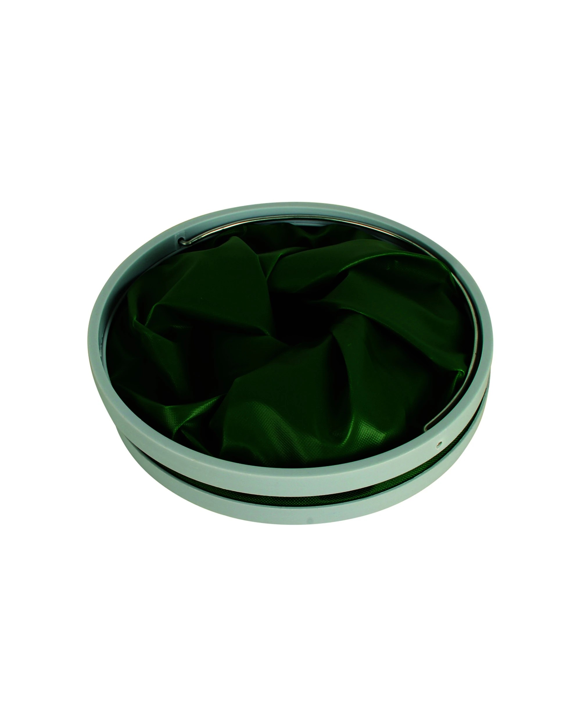 3 Wildtrak Collapsible Foldable 11L Storage Bucket 2 Pack With Carry Handle - Green, 3 of 3