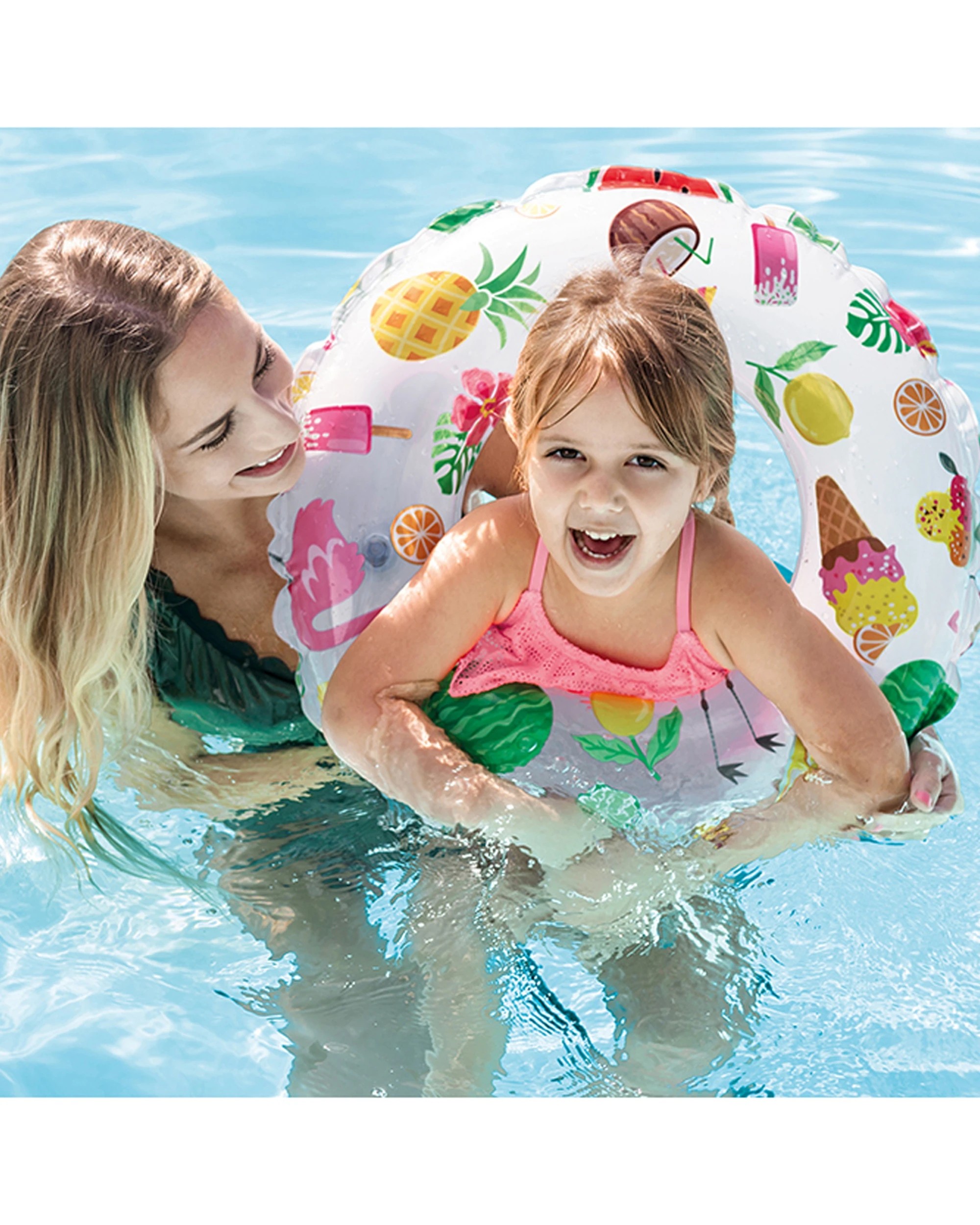 5 Intex Lively Print Swim Rings Inflatable Kids Floats 6-10Y+ - Assorted, 5 of 8